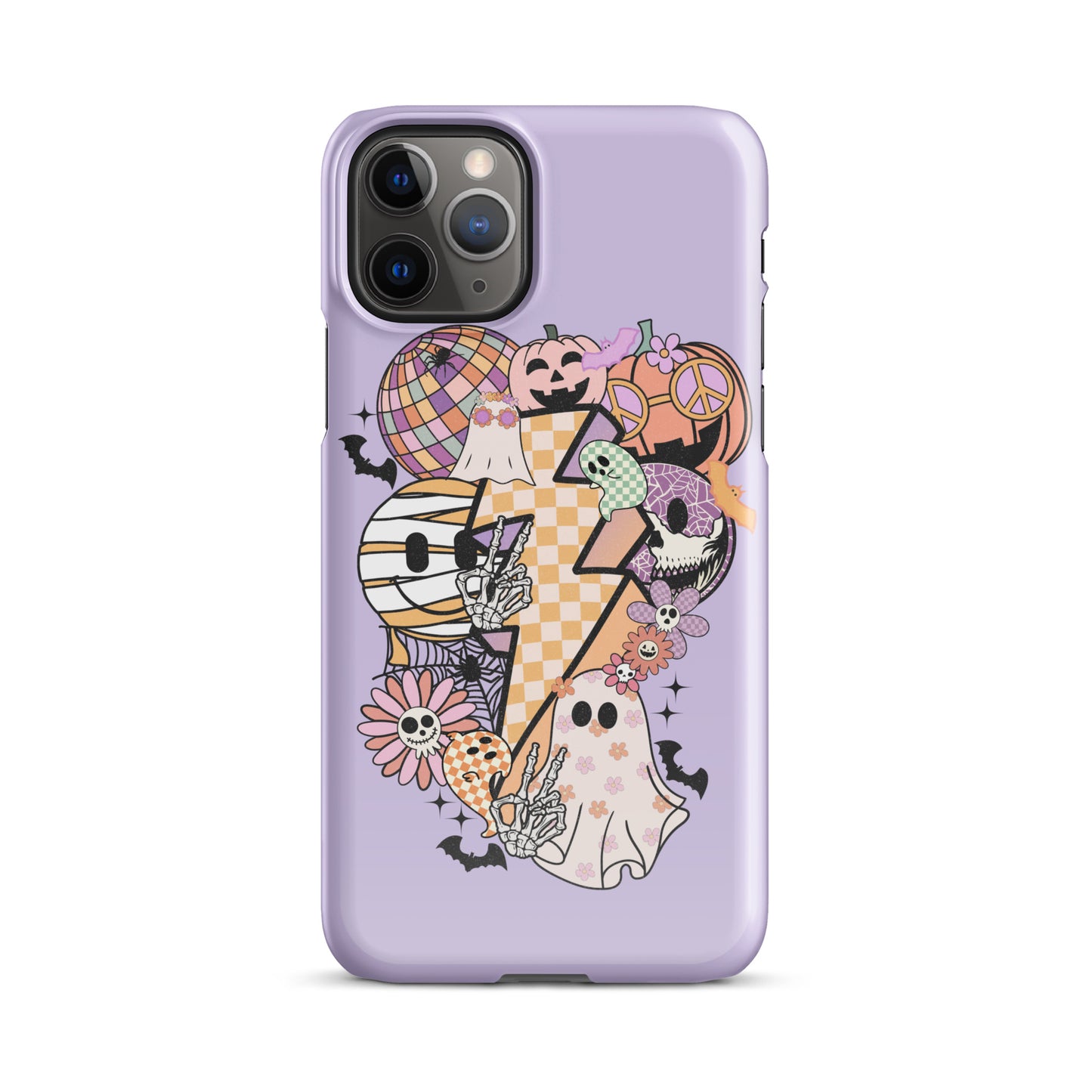 Lavender Groovy Spooky Snap case for iPhone®