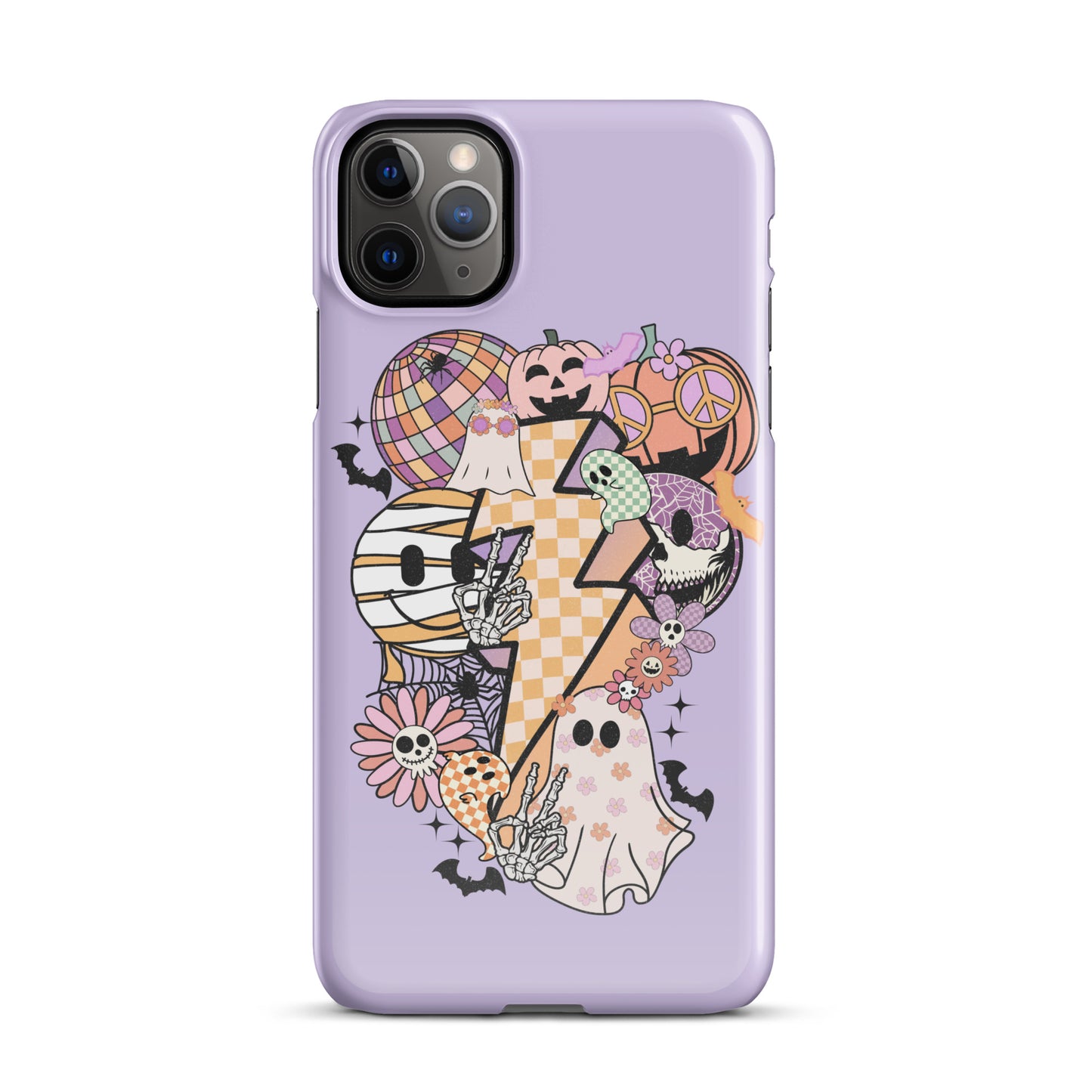 Lavender Groovy Spooky Snap case for iPhone®