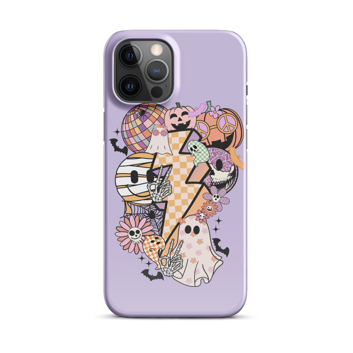 Lavender Groovy Spooky Snap case for iPhone®