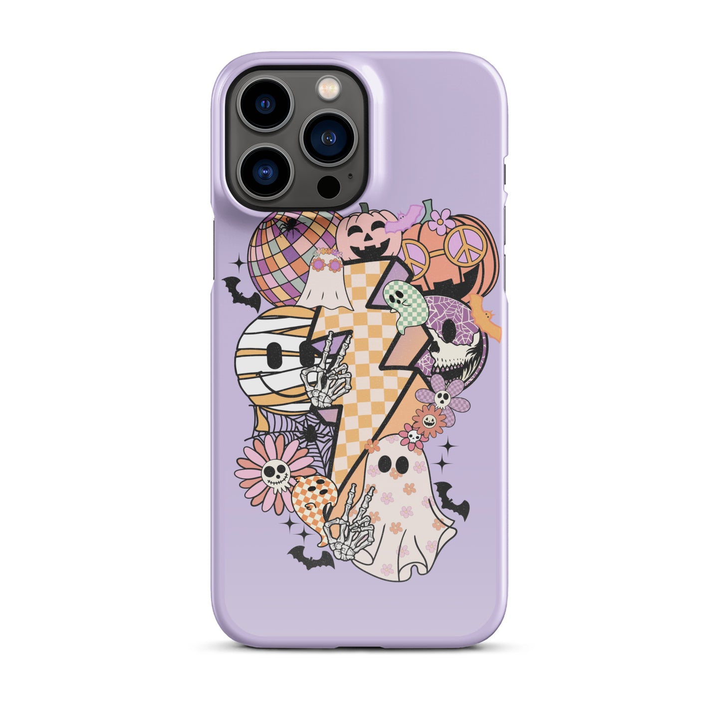 Lavender Groovy Spooky Snap case for iPhone®