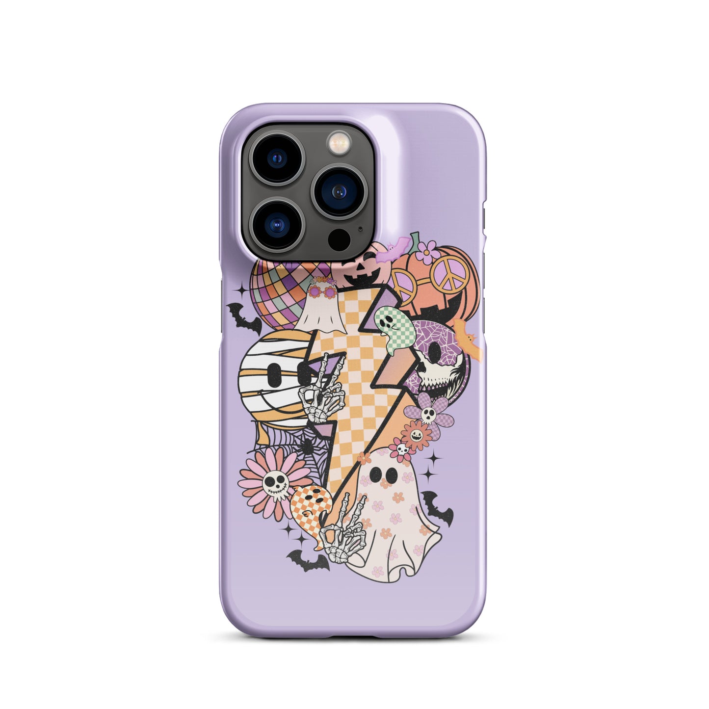 Lavender Groovy Spooky Snap case for iPhone®