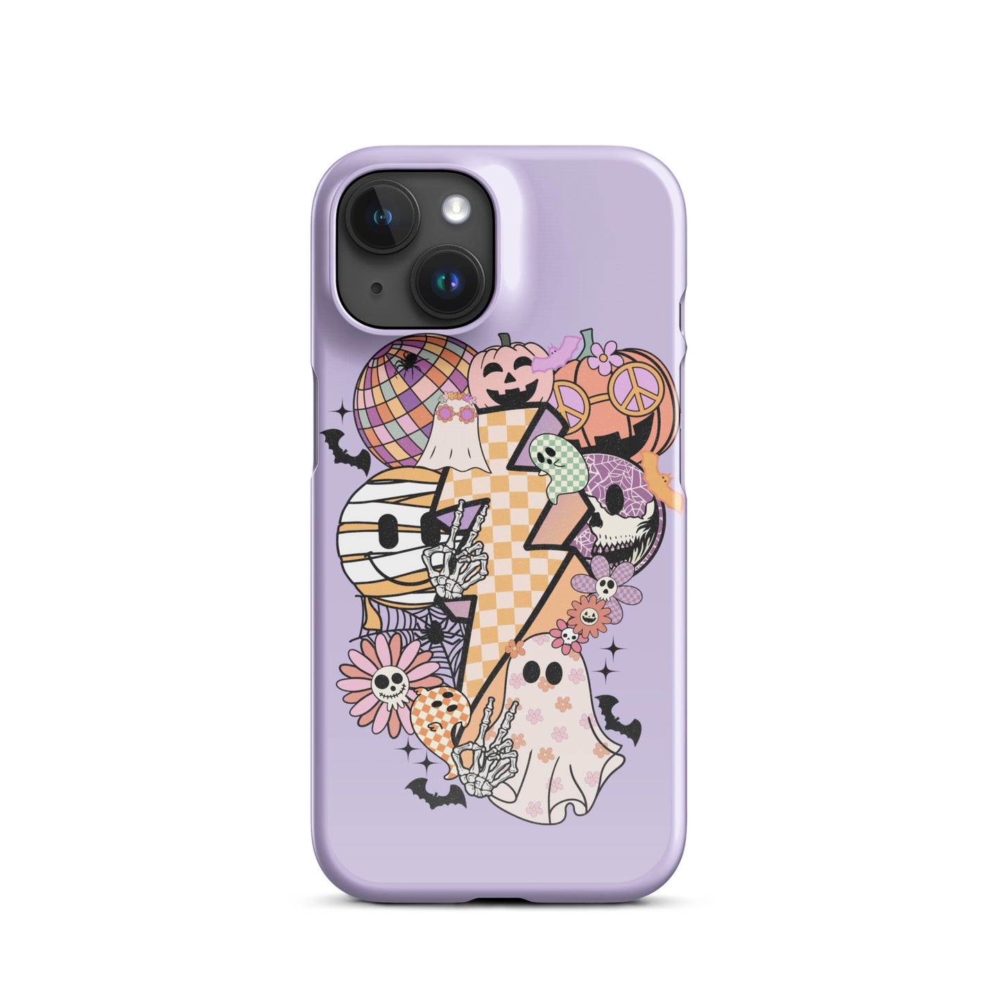 Lavender Groovy Spooky Snap case for iPhone®