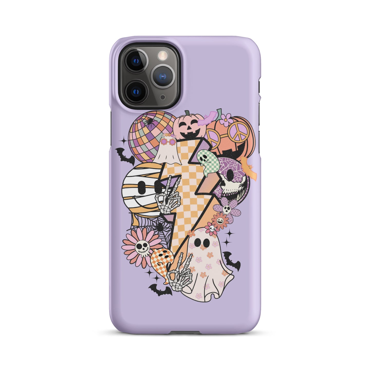 Lavender Groovy Spooky Snap case for iPhone®