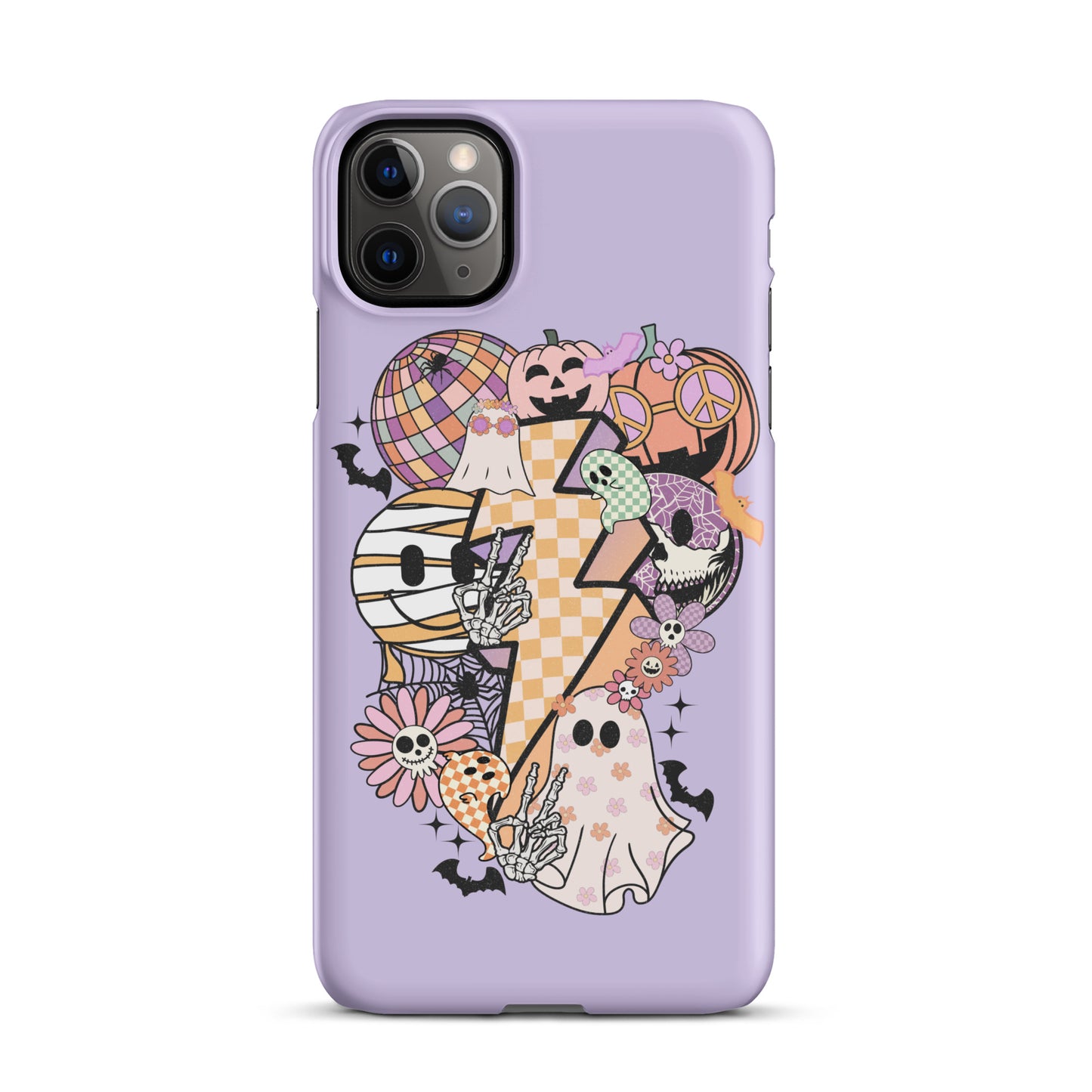 Lavender Groovy Spooky Snap case for iPhone®