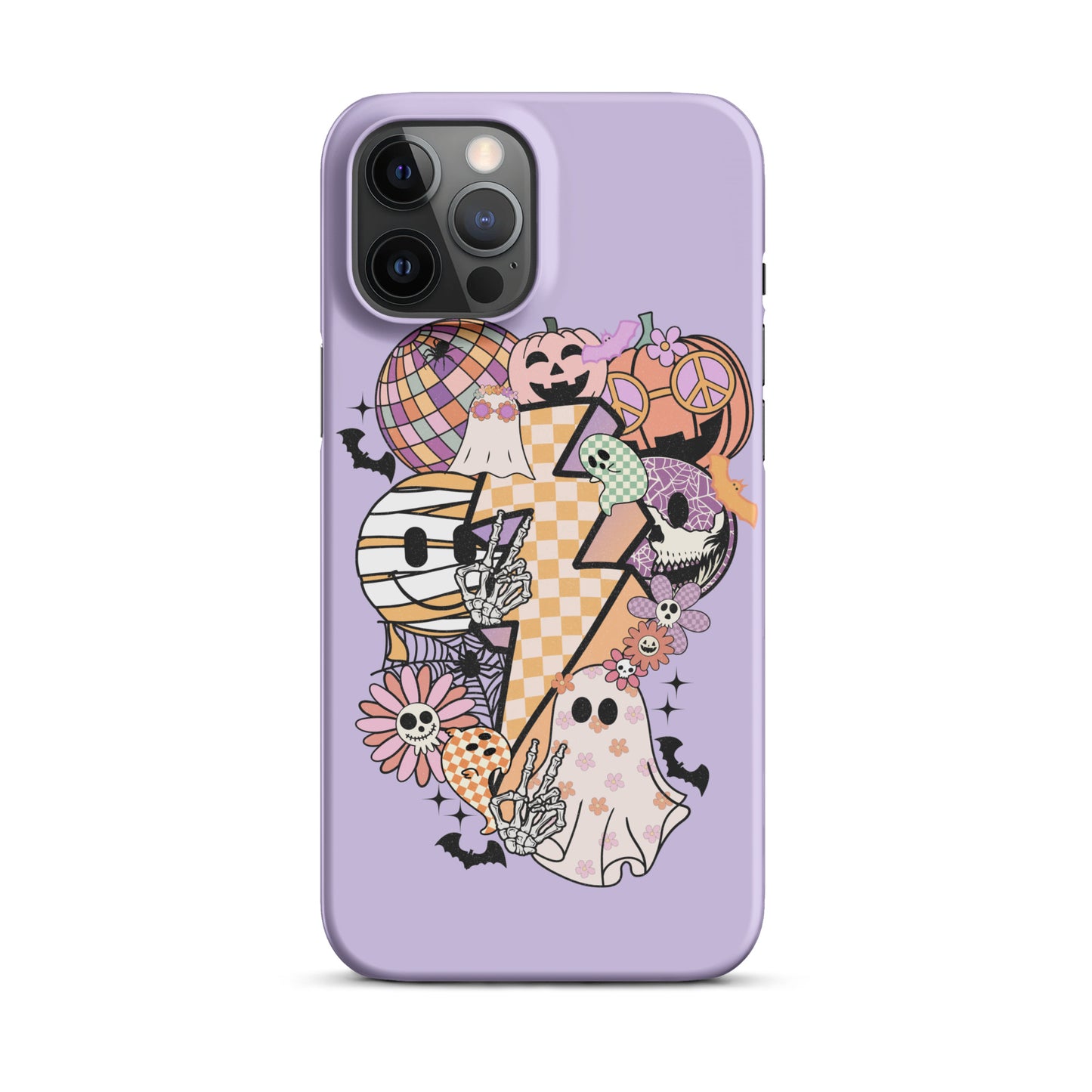 Lavender Groovy Spooky Snap case for iPhone®