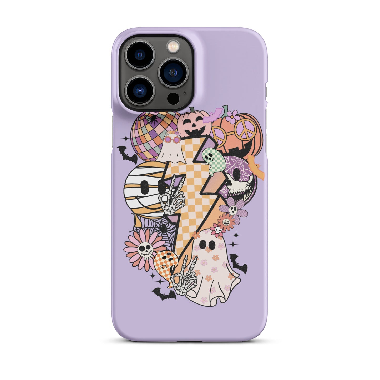 Lavender Groovy Spooky Snap case for iPhone®