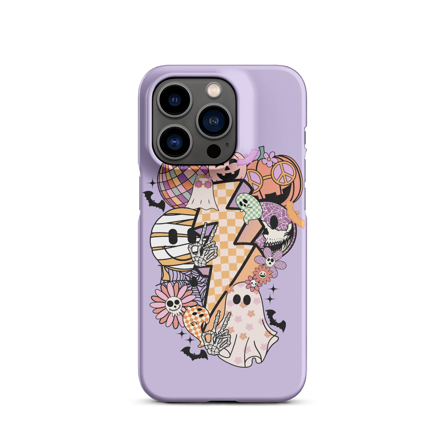 Lavender Groovy Spooky Snap case for iPhone®