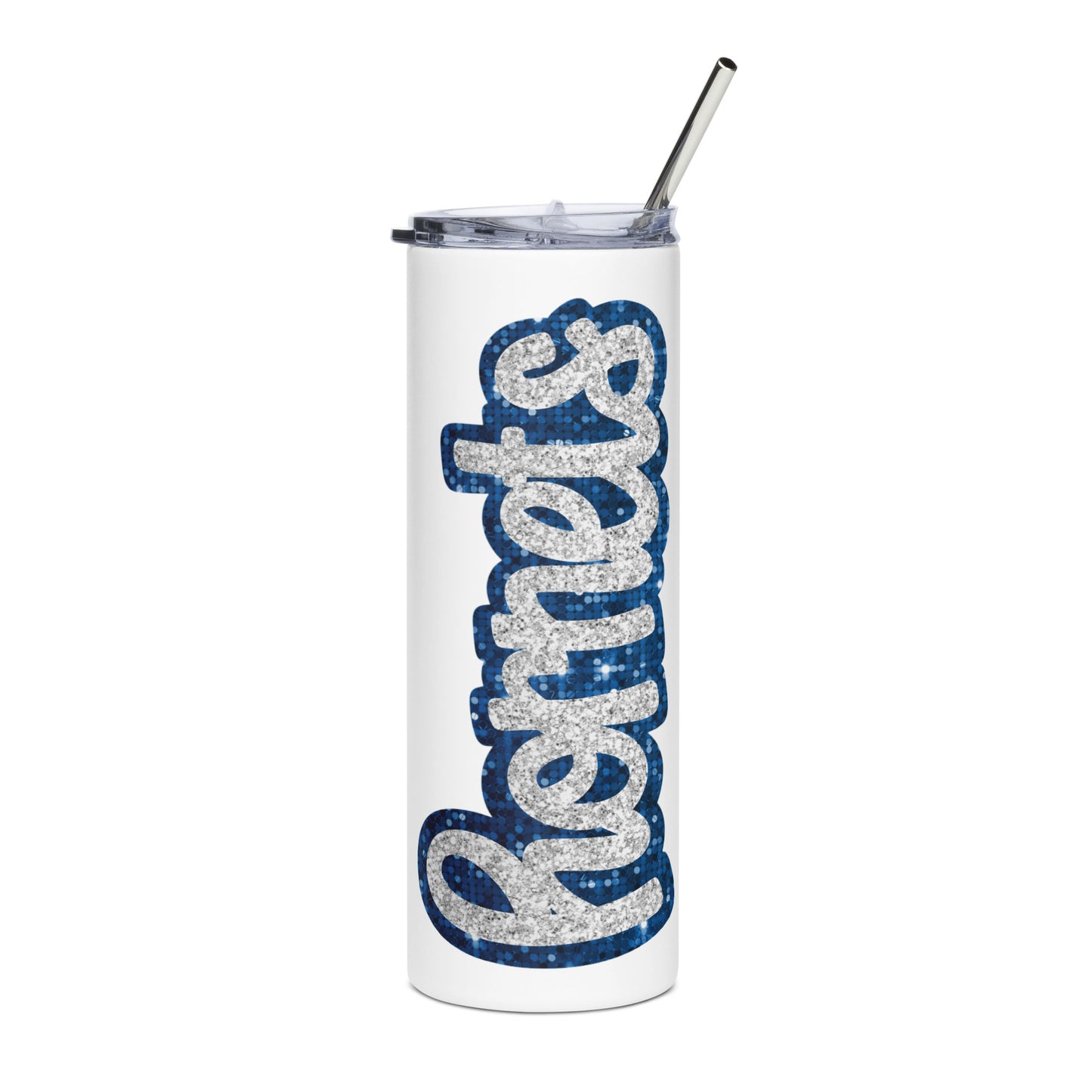 Hornets sequin look Stainless steel tumbler