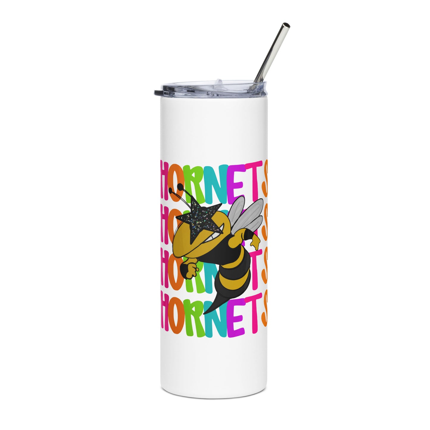 Neon Hornets Stainless steel tumbler