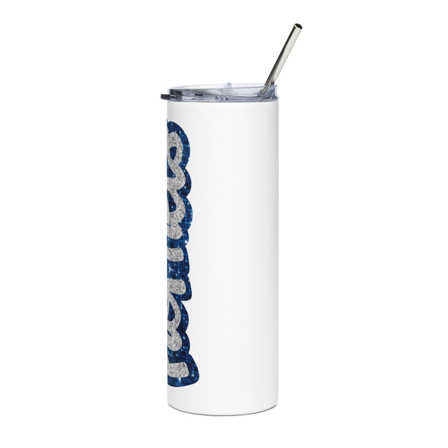 Hornets sequin look Stainless steel tumbler