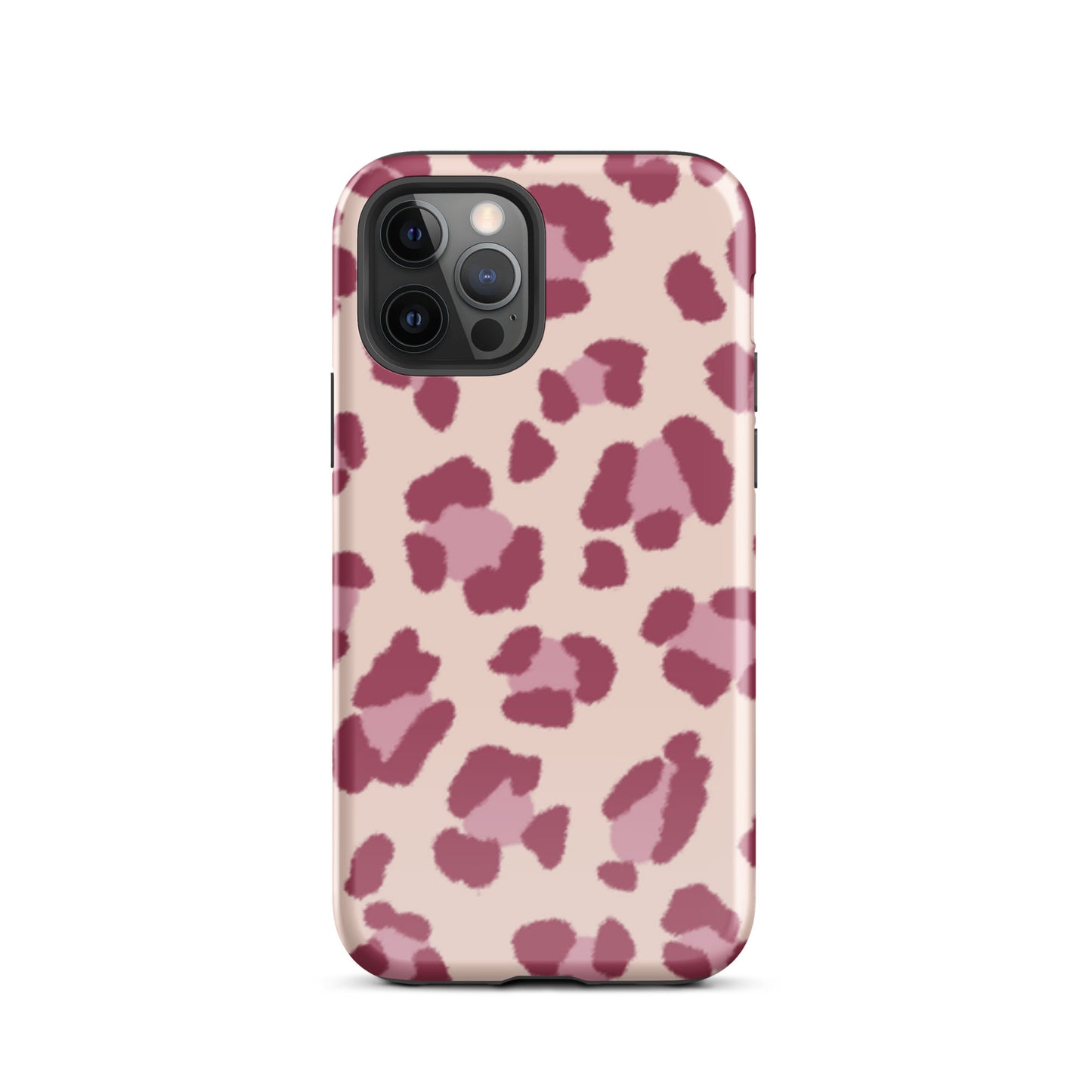 Pink leopard tough iPhone case