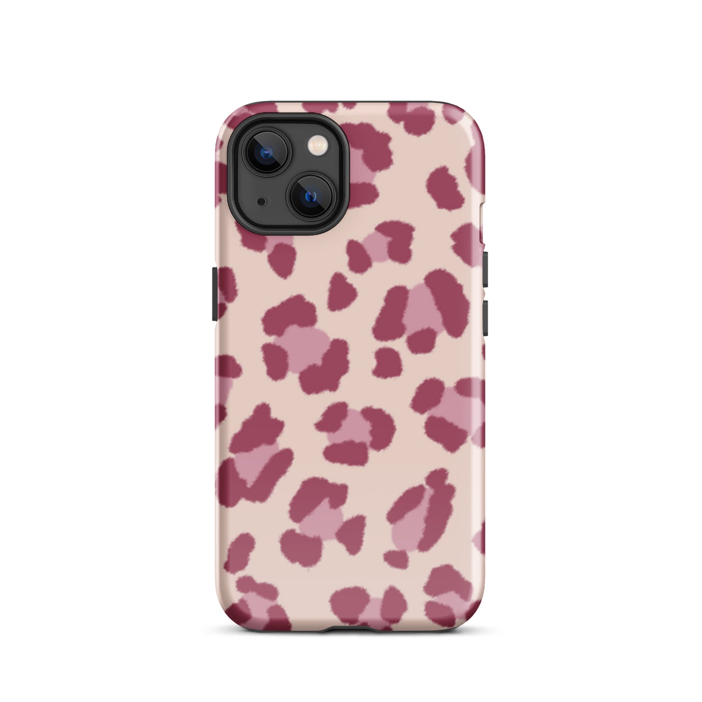 Pink leopard tough iPhone case
