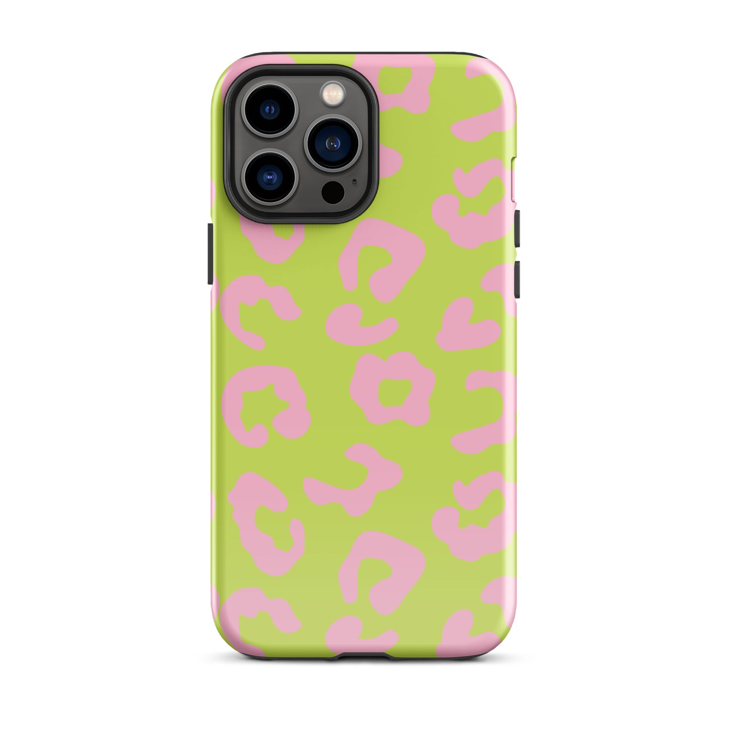 Green and Pink Leopard iPhone case
