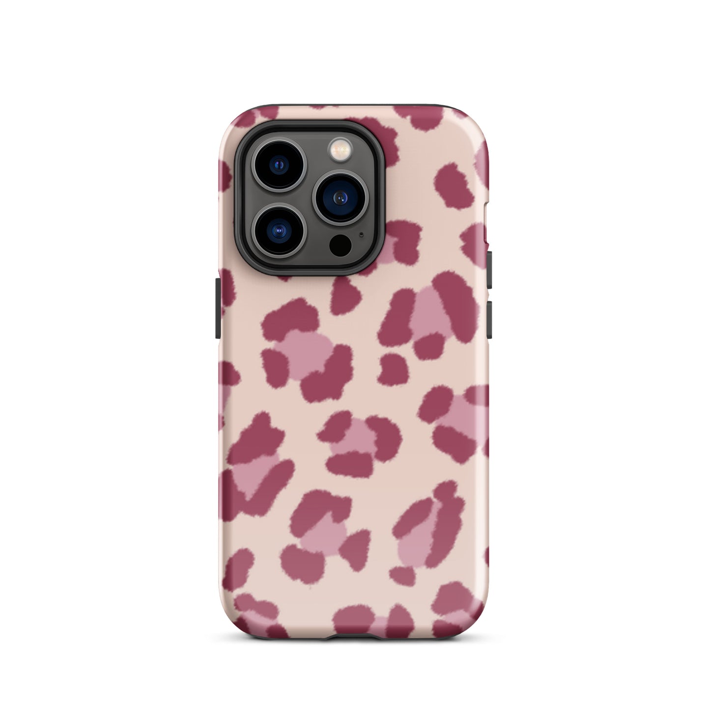 Pink leopard tough iPhone case