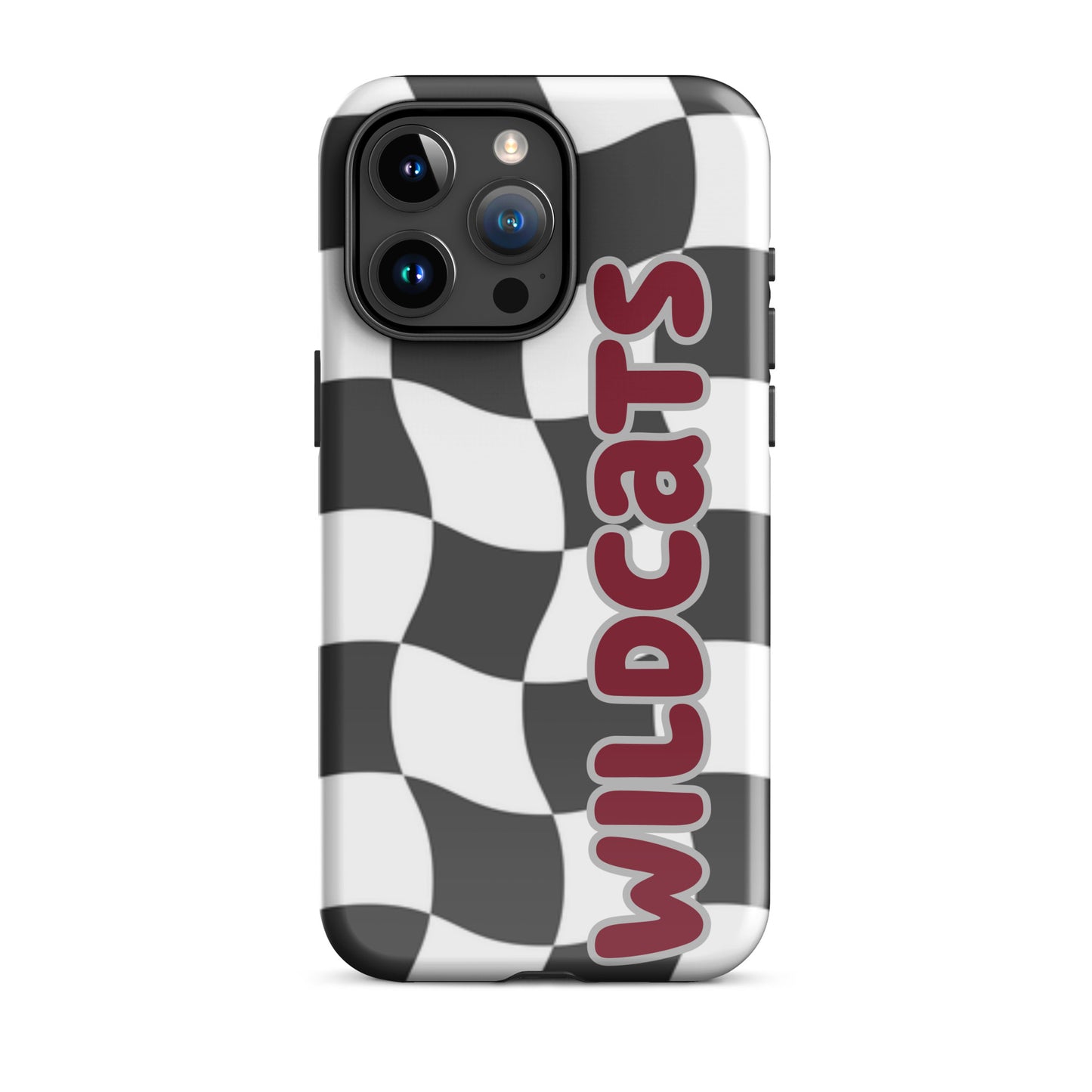 Wildcats Black and White Haze tough iPhone case