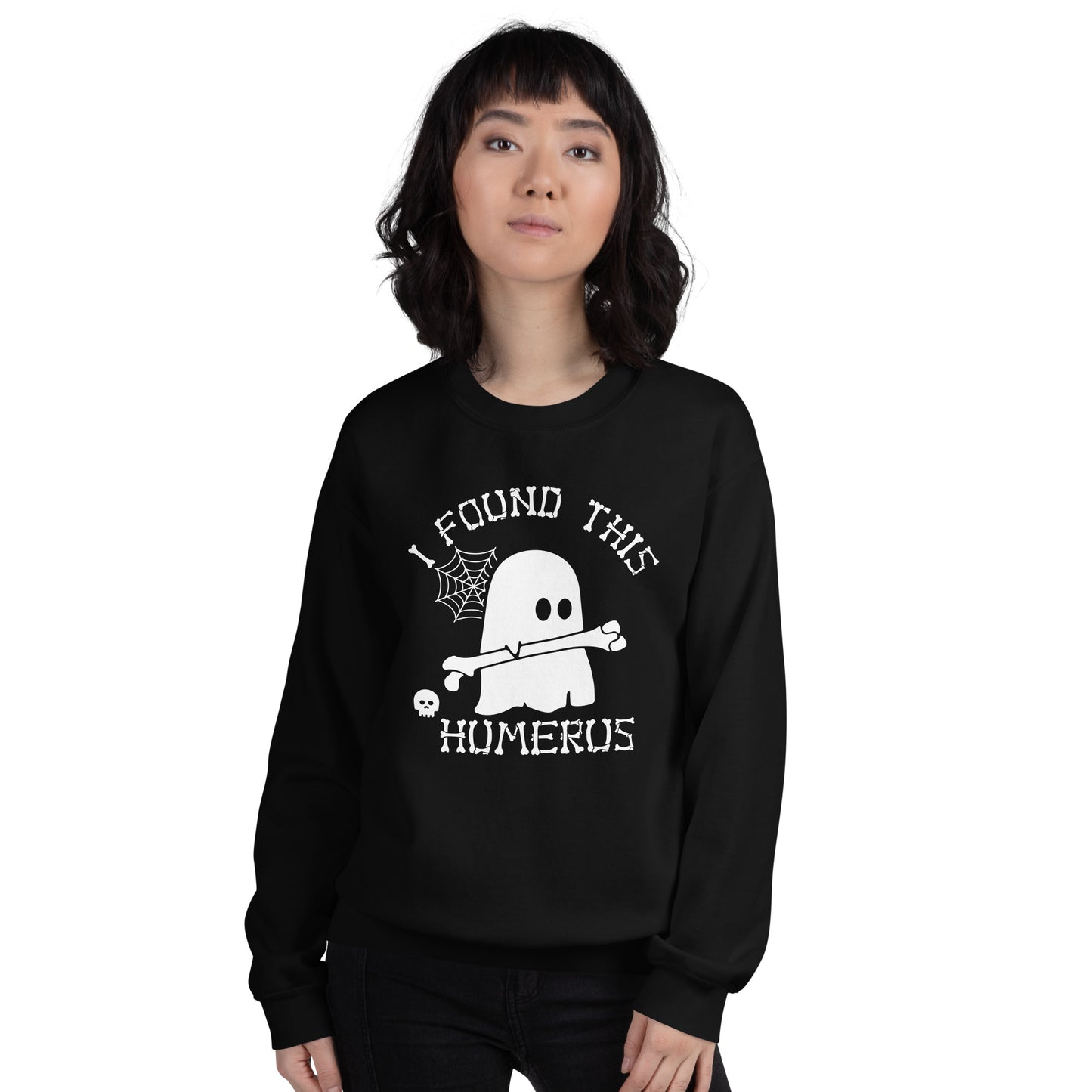 Ghost Humerus White Unisex Sweatshirt
