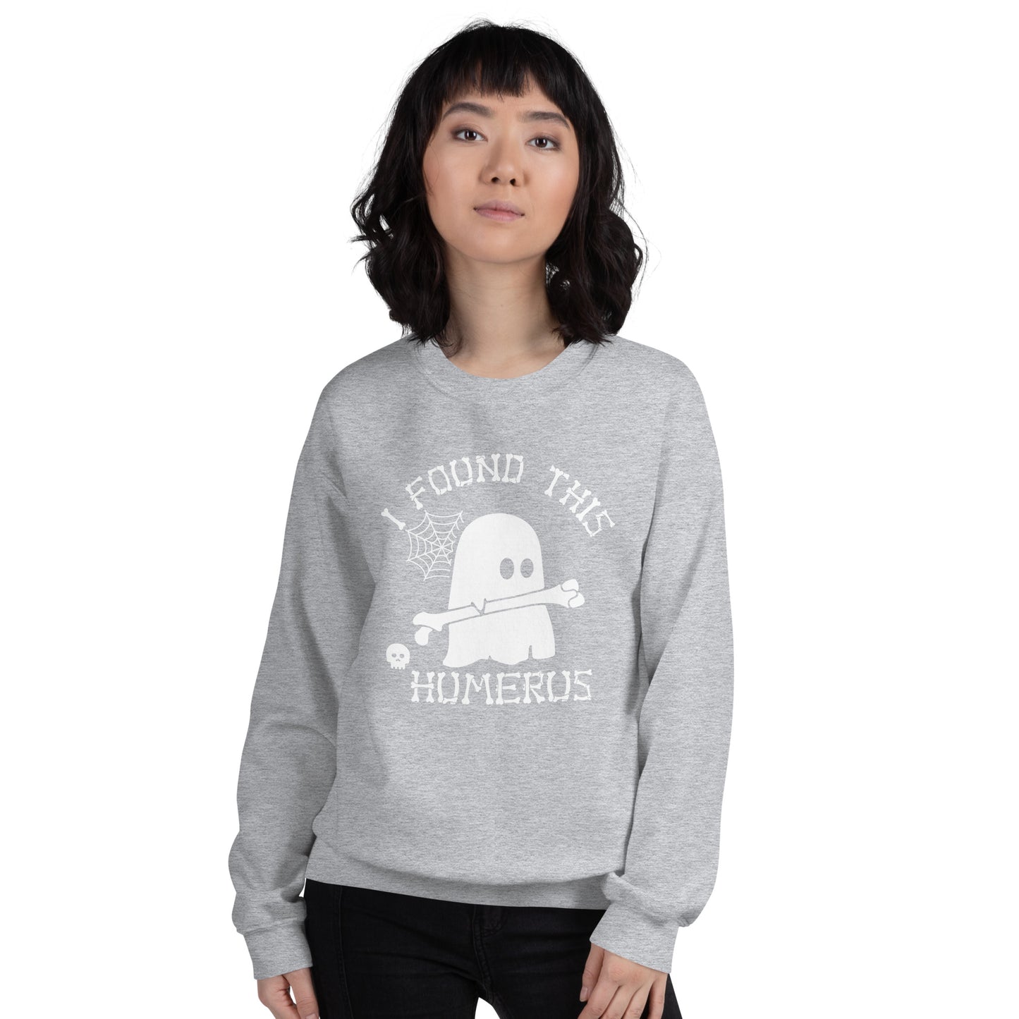 Ghost Humerus White Unisex Sweatshirt