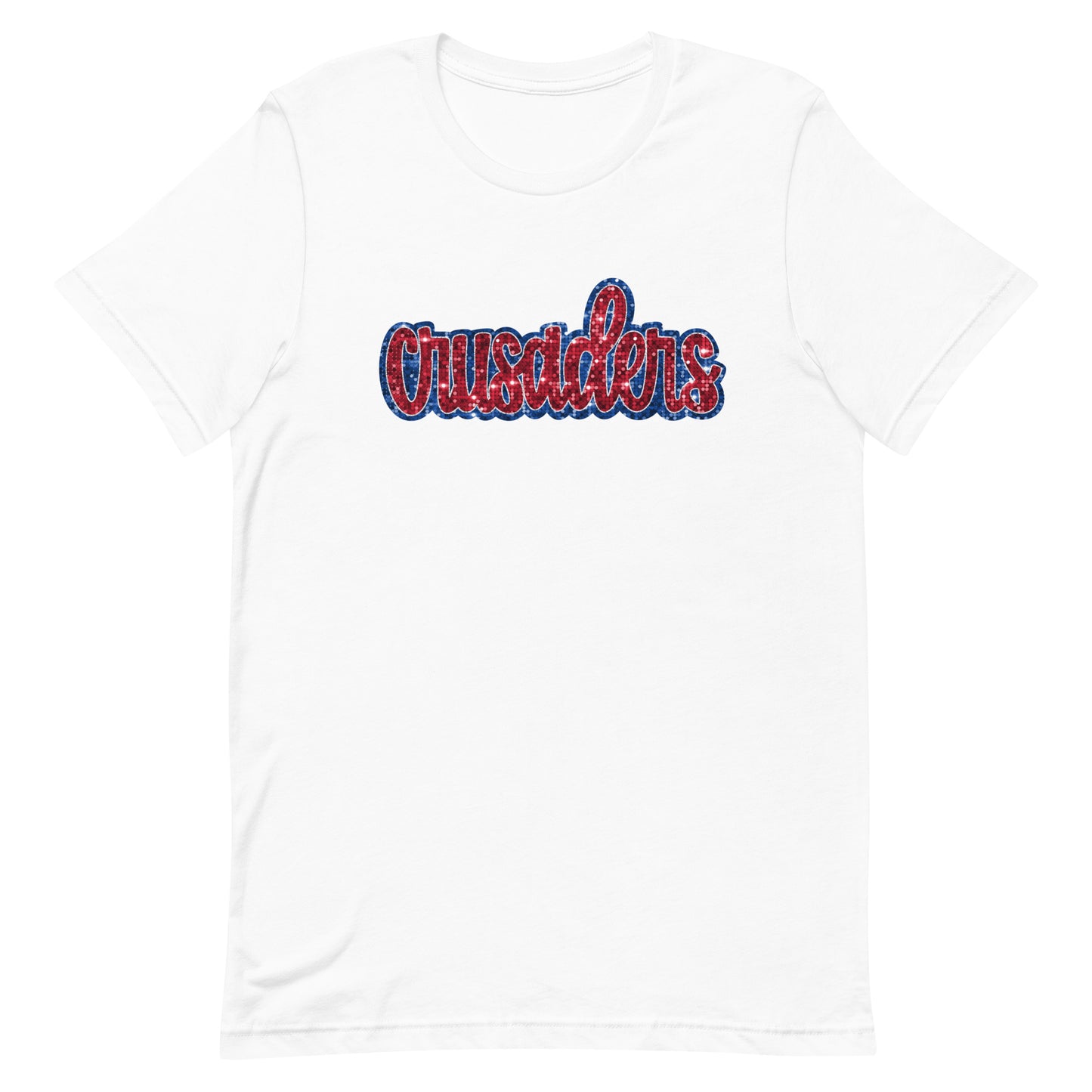 Crusaders faux sequin 1 Unisex t-shirt