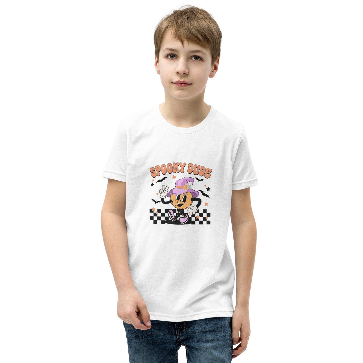 Spooky Dude Youth Short Sleeve T-Shirt