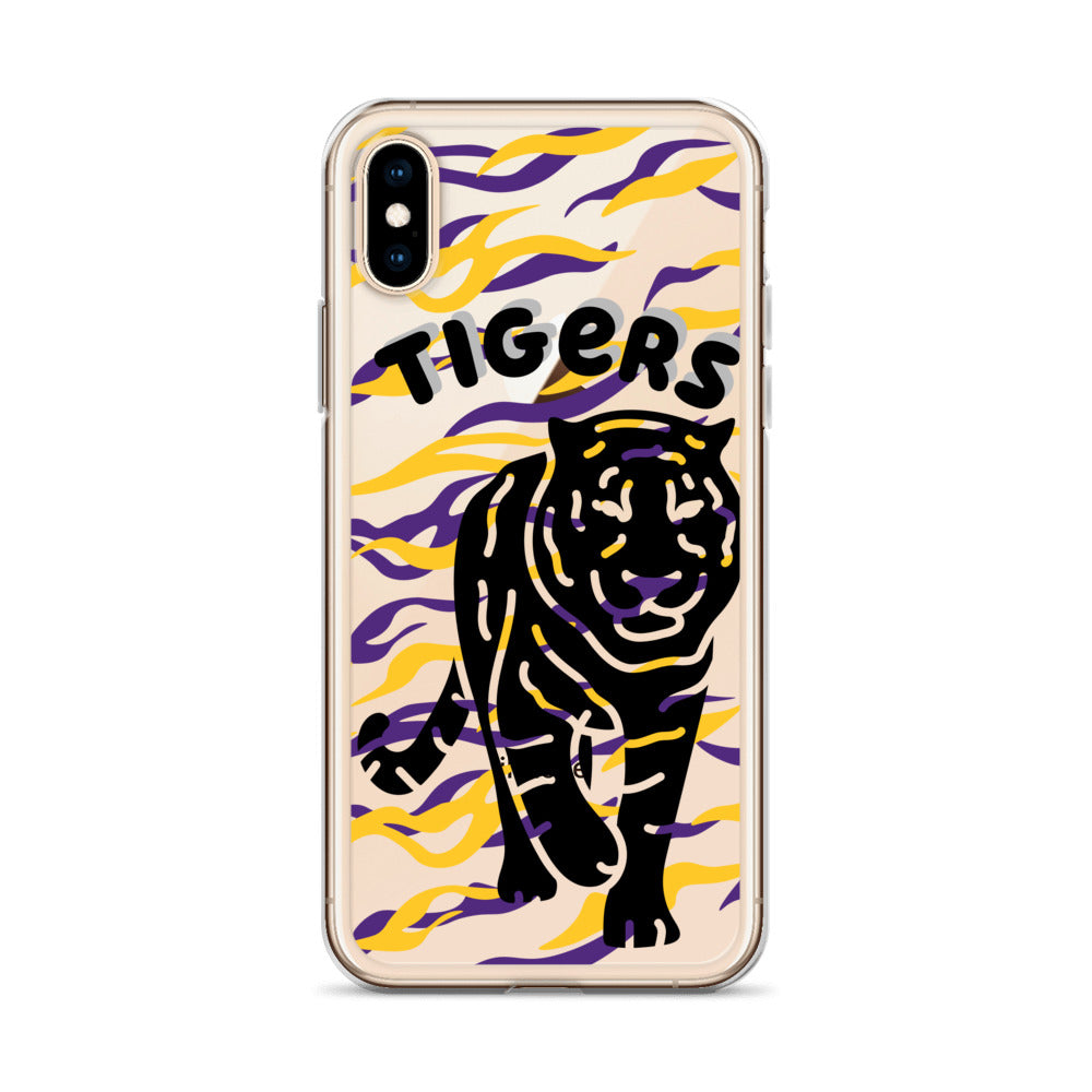 Tigers Clear iPhone Case