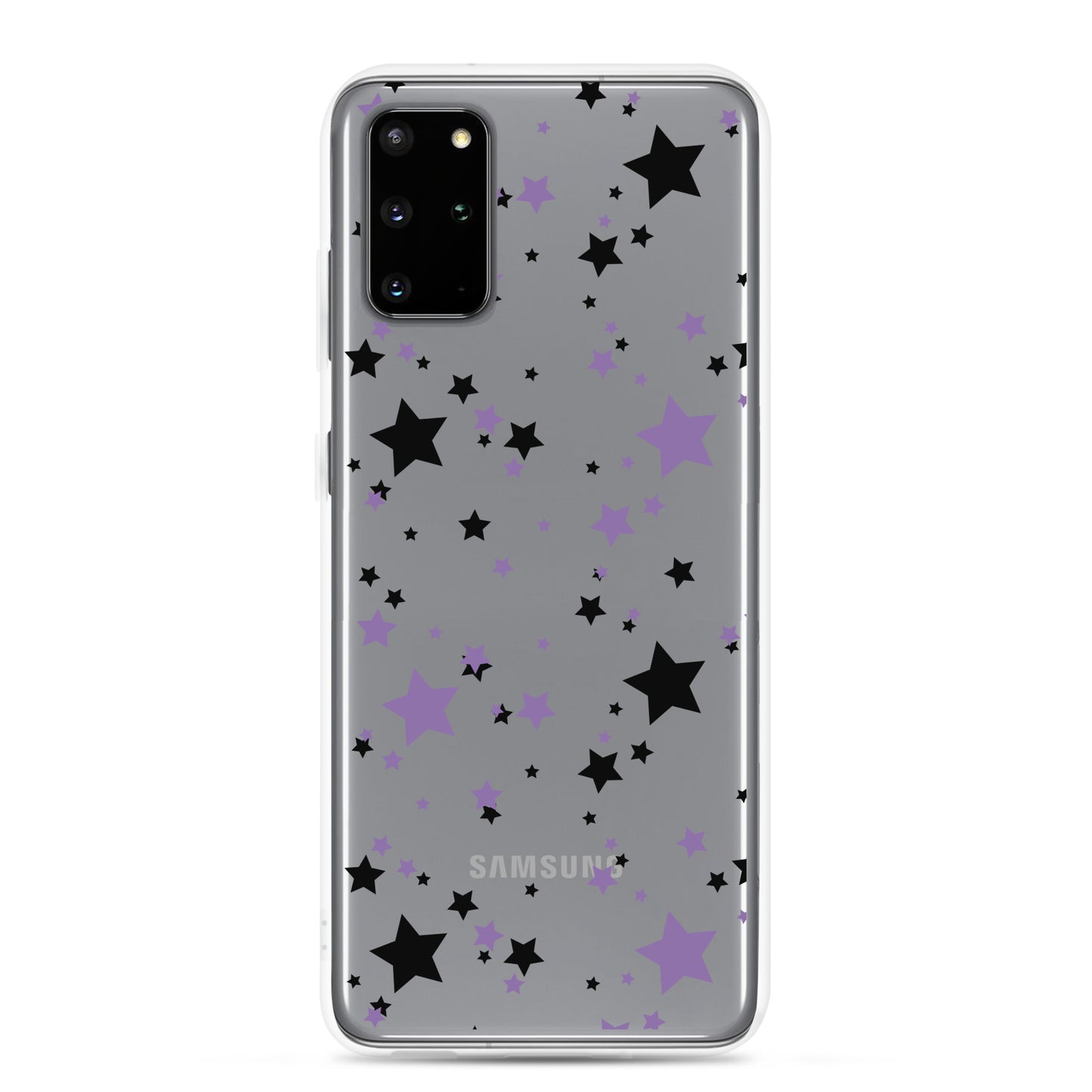 Black and Purple Stars Clear Case for Samsung®