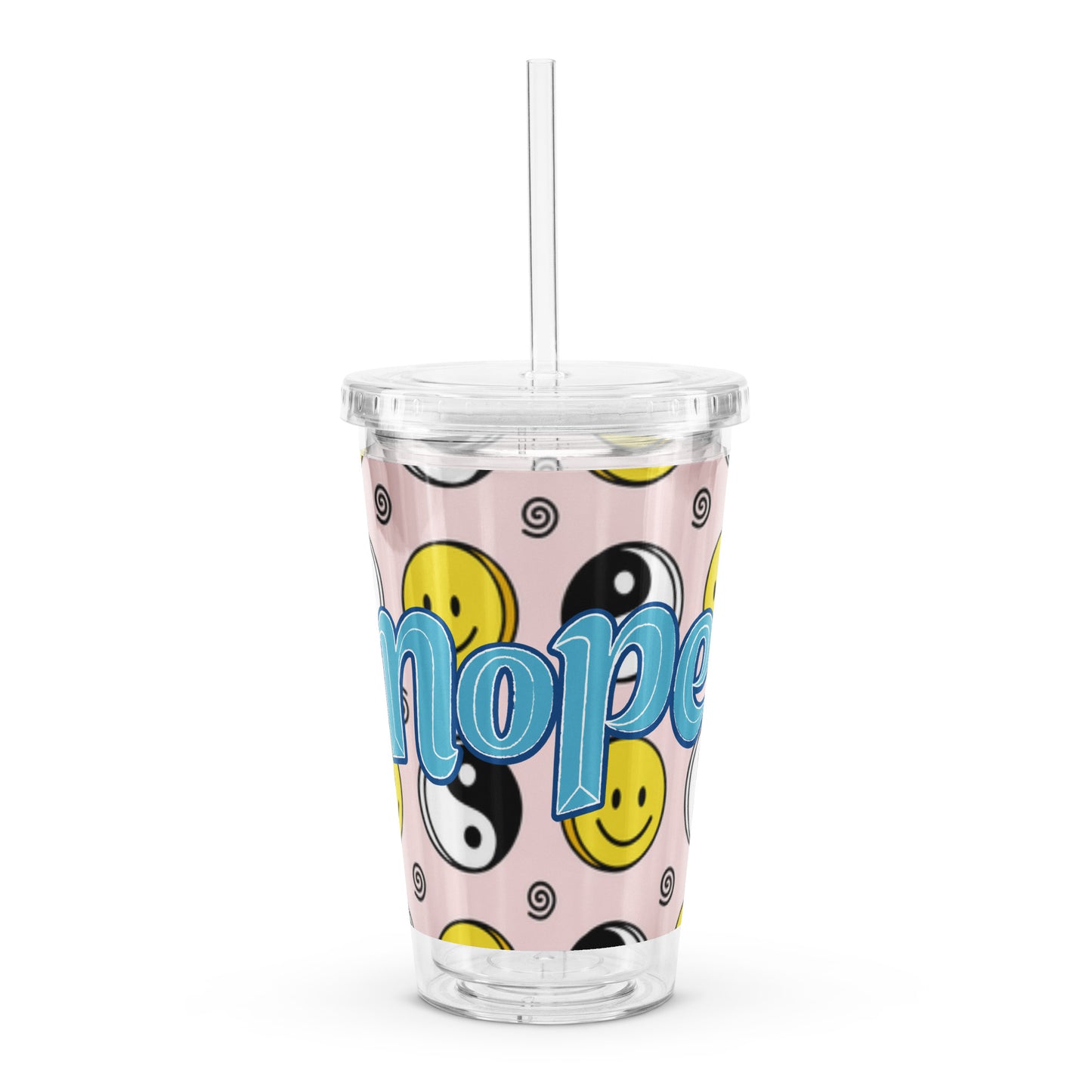 Nope Smiley Face Tumbler