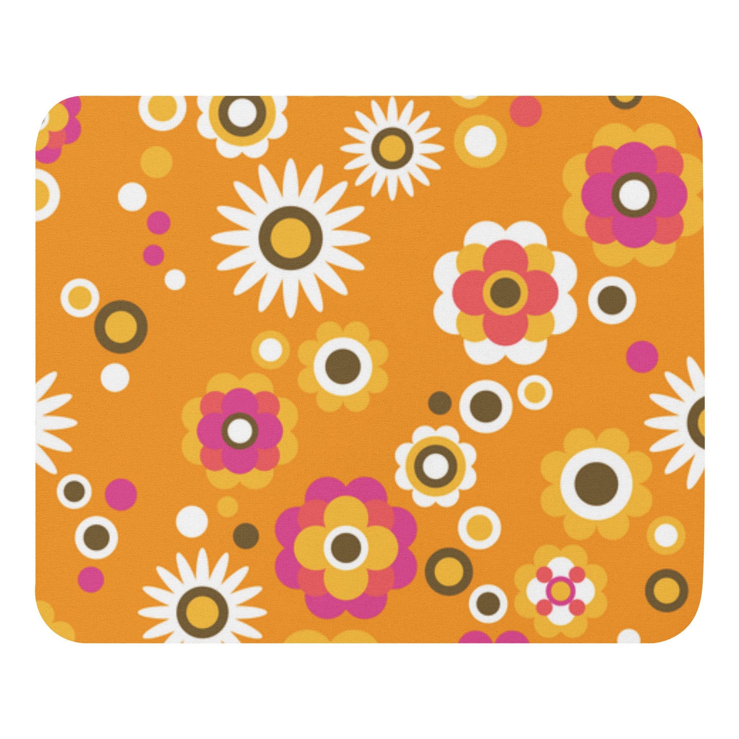 Groovy Flower Mouse Pad