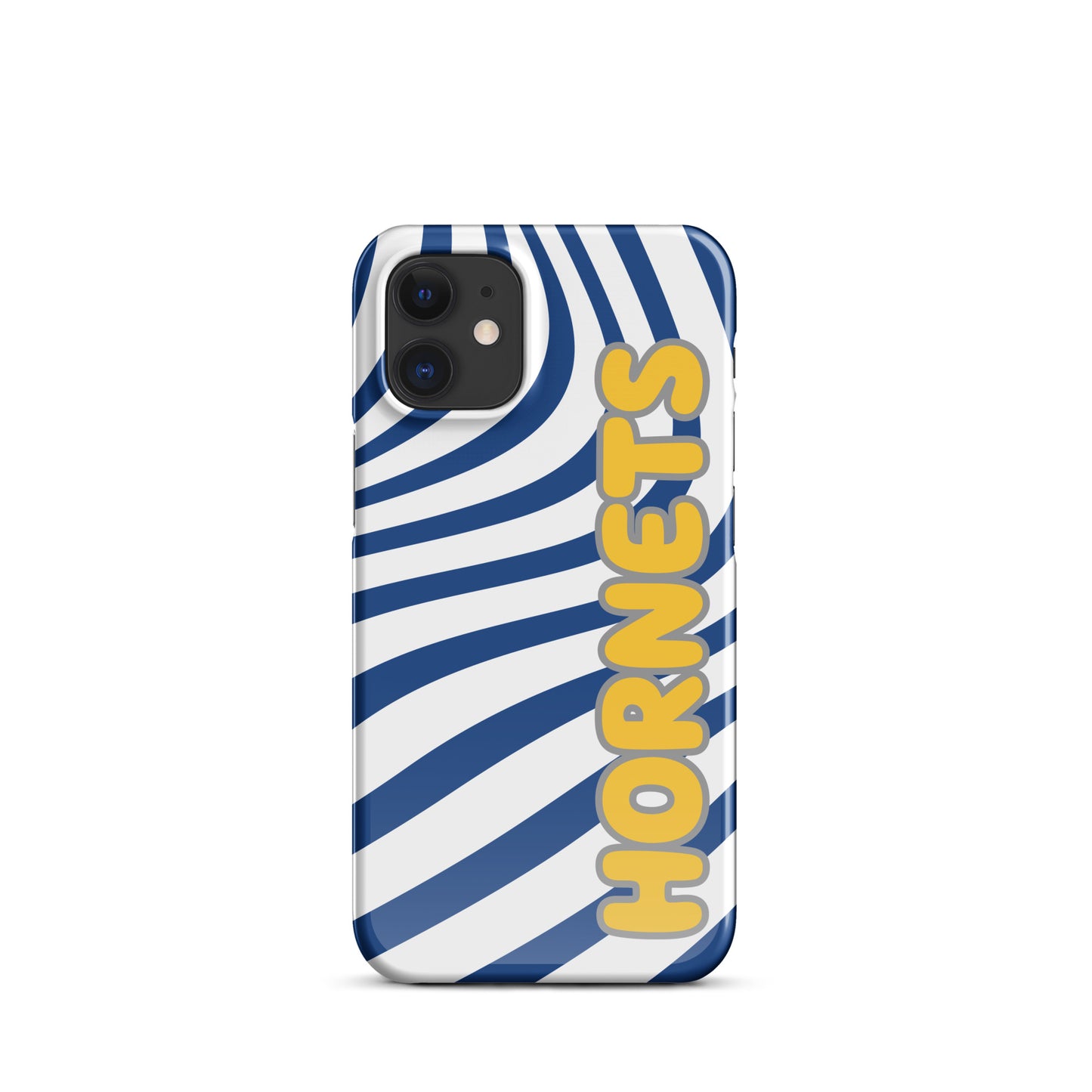 Blue and Gold Swirl Hornets snap iPhone case