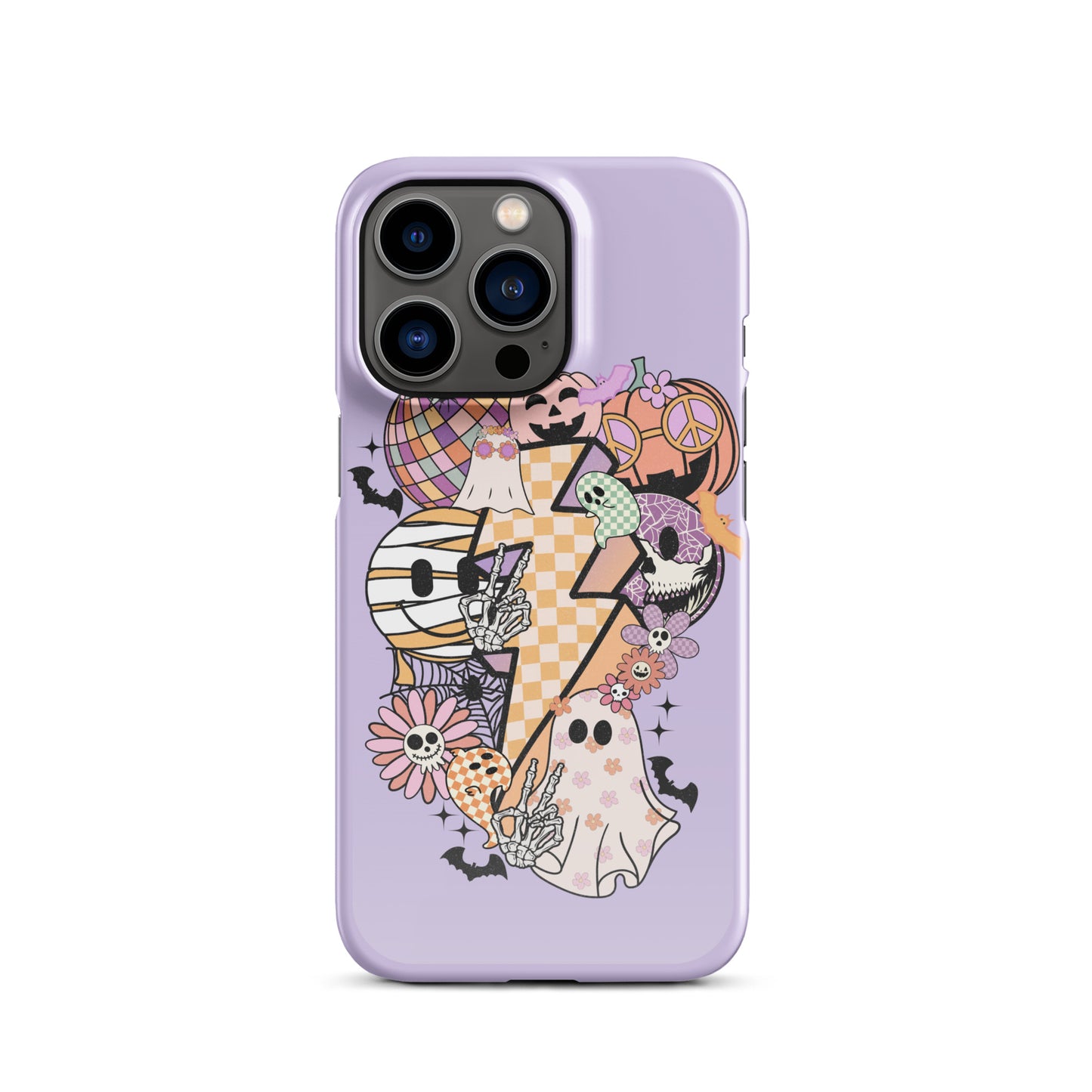 Lavender Groovy Spooky Snap case for iPhone®