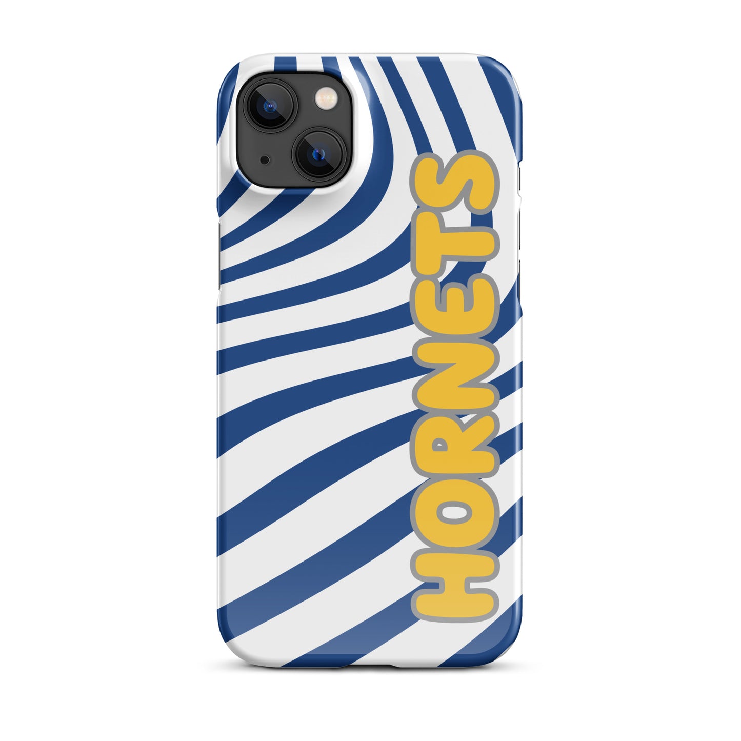 Blue and Gold Swirl Hornets snap iPhone case