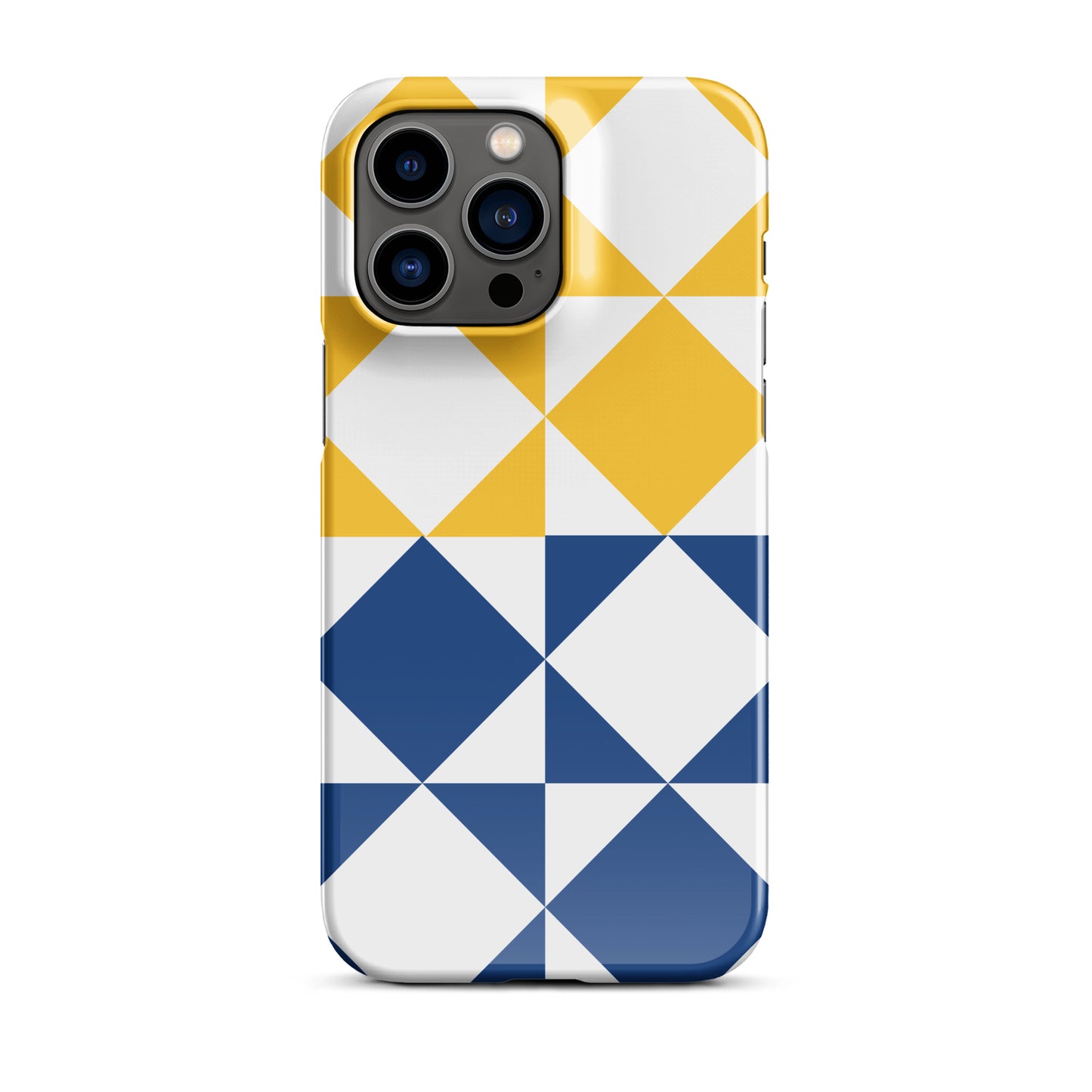 Royal and Gold Geo Snap iPhone case