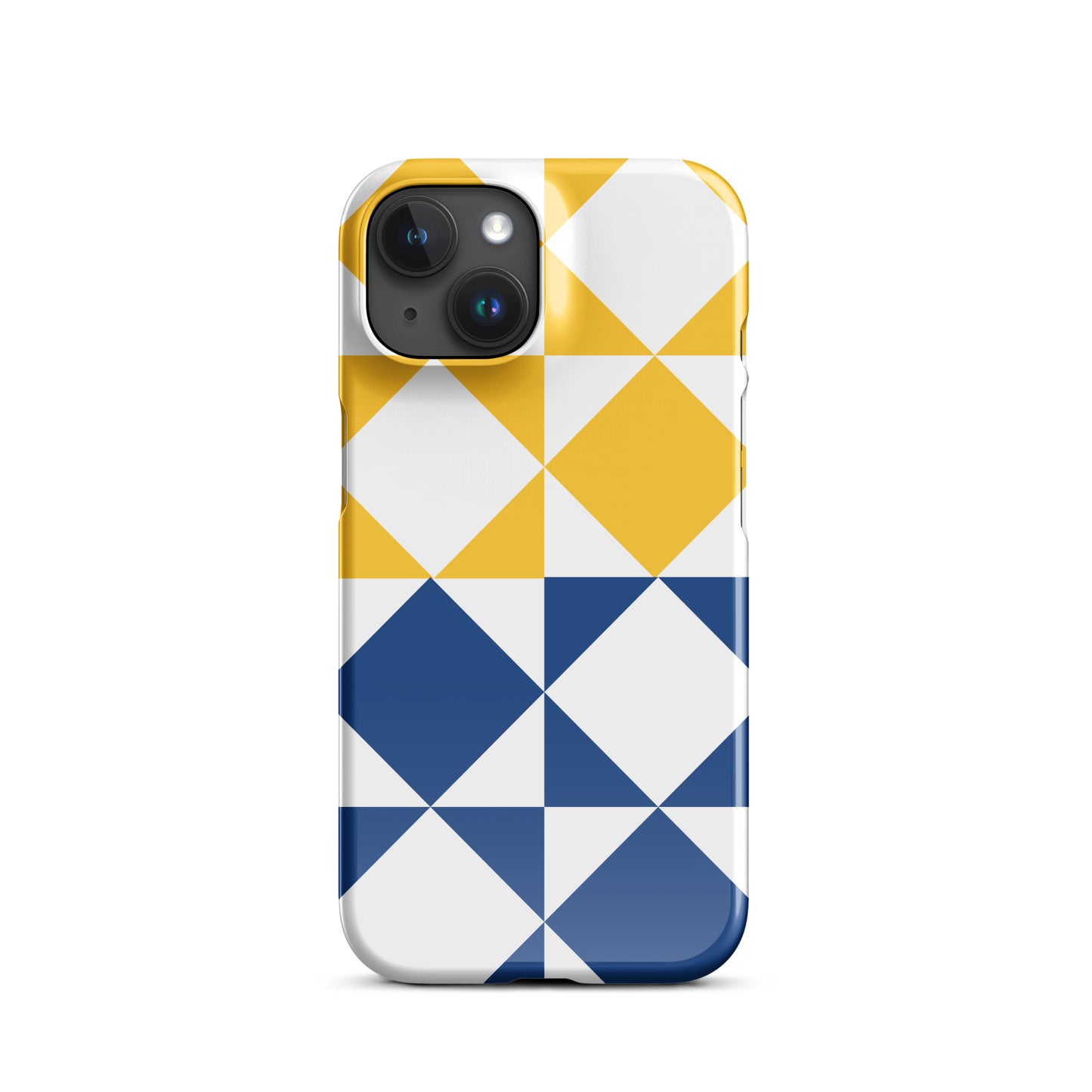 Royal and Gold Geo Snap iPhone case