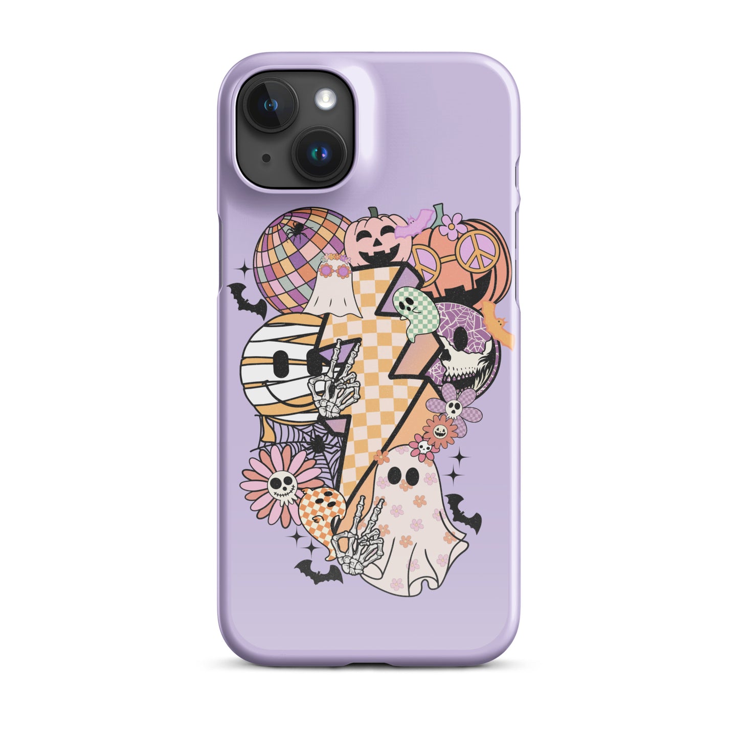 Lavender Groovy Spooky Snap case for iPhone®