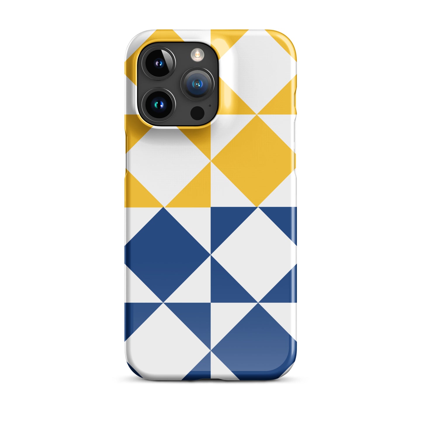 Royal and Gold Geo Snap iPhone case