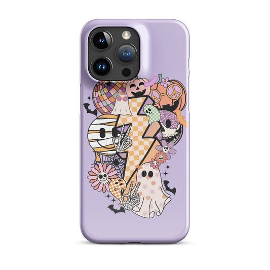 Lavender Groovy Spooky Snap case for iPhone®