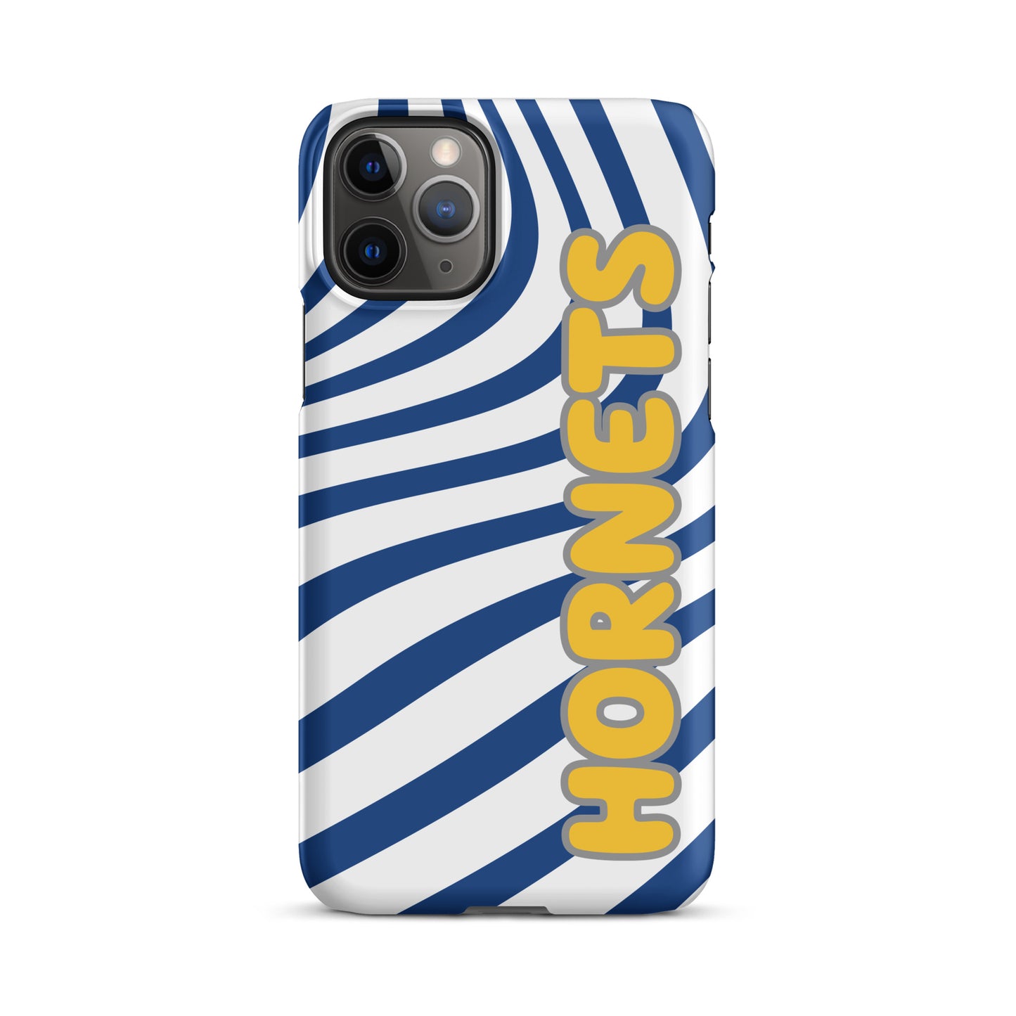 Blue and Gold Swirl Hornets snap iPhone case