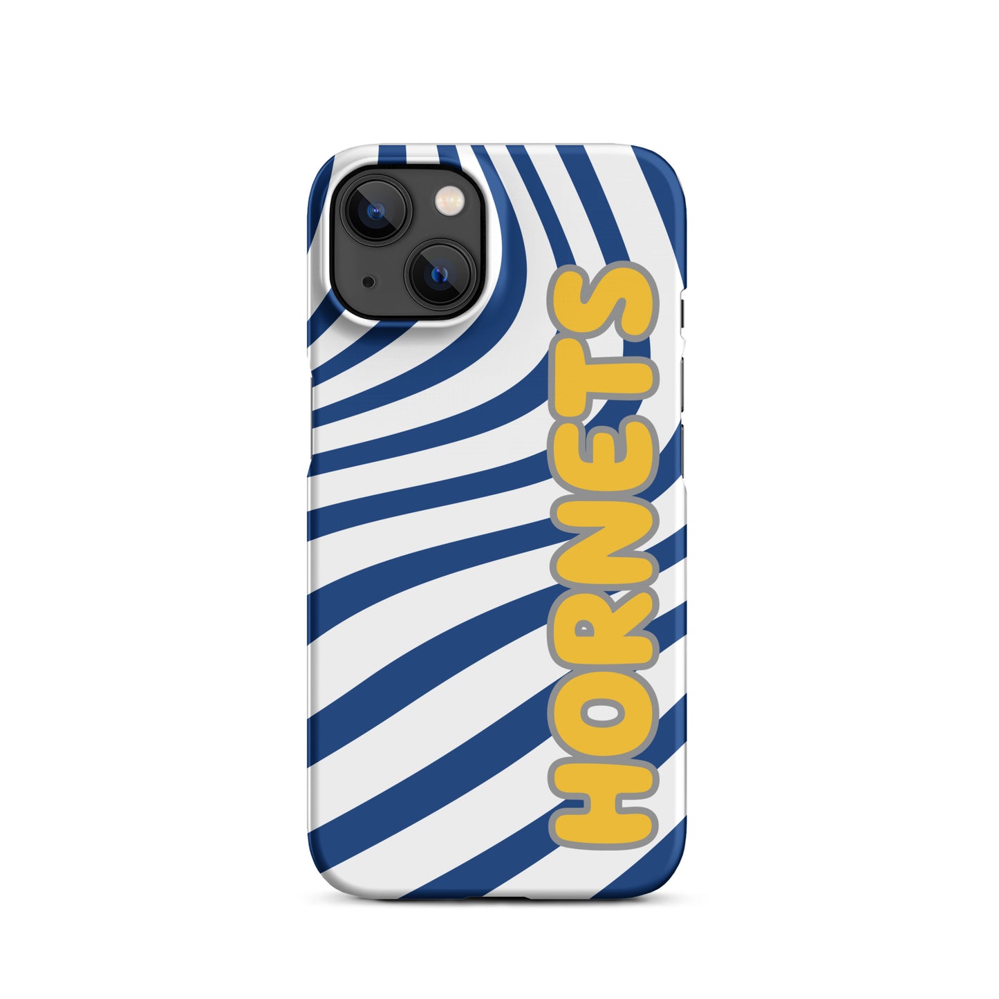 Blue and Gold Swirl Hornets snap iPhone case