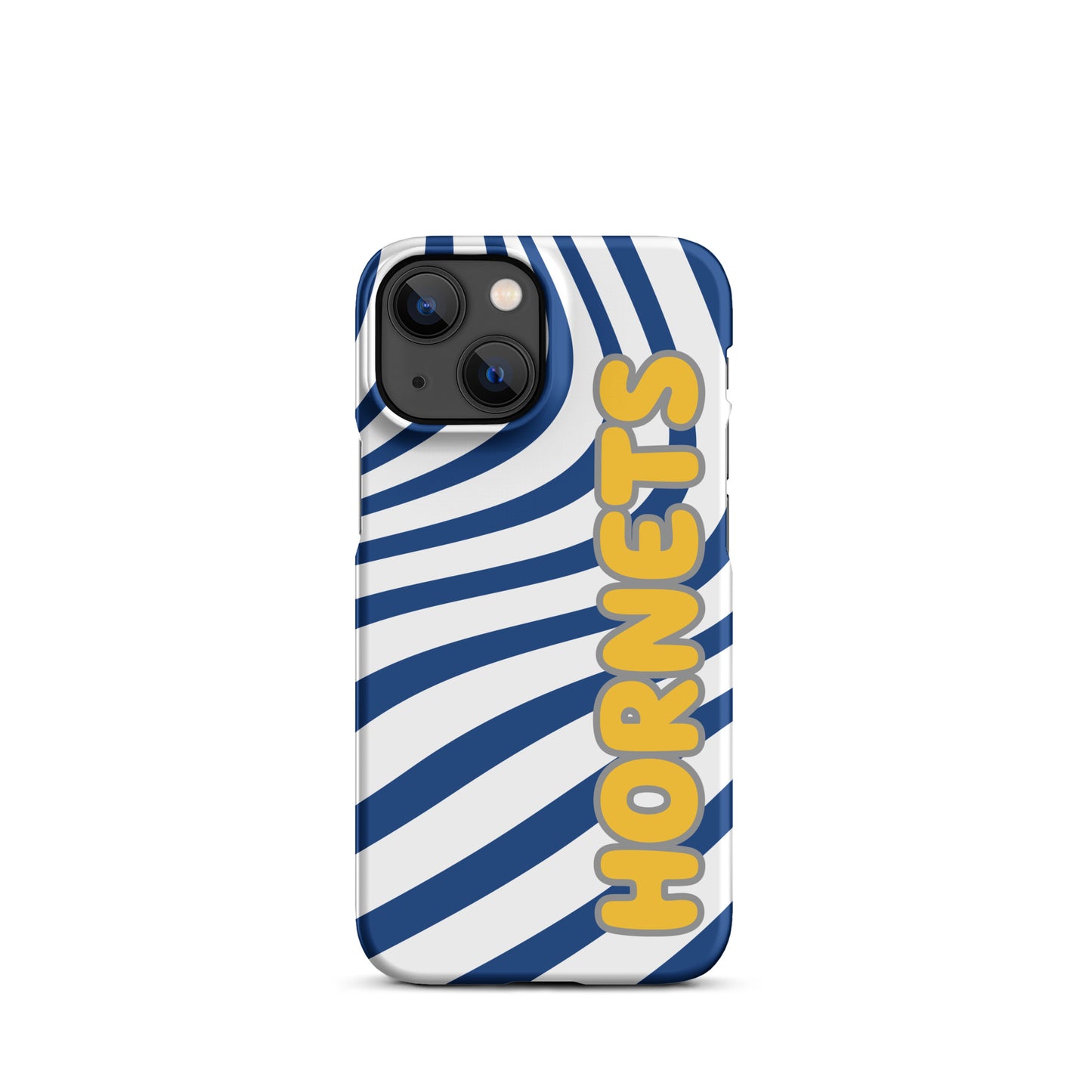 Blue and Gold Swirl Hornets snap iPhone case
