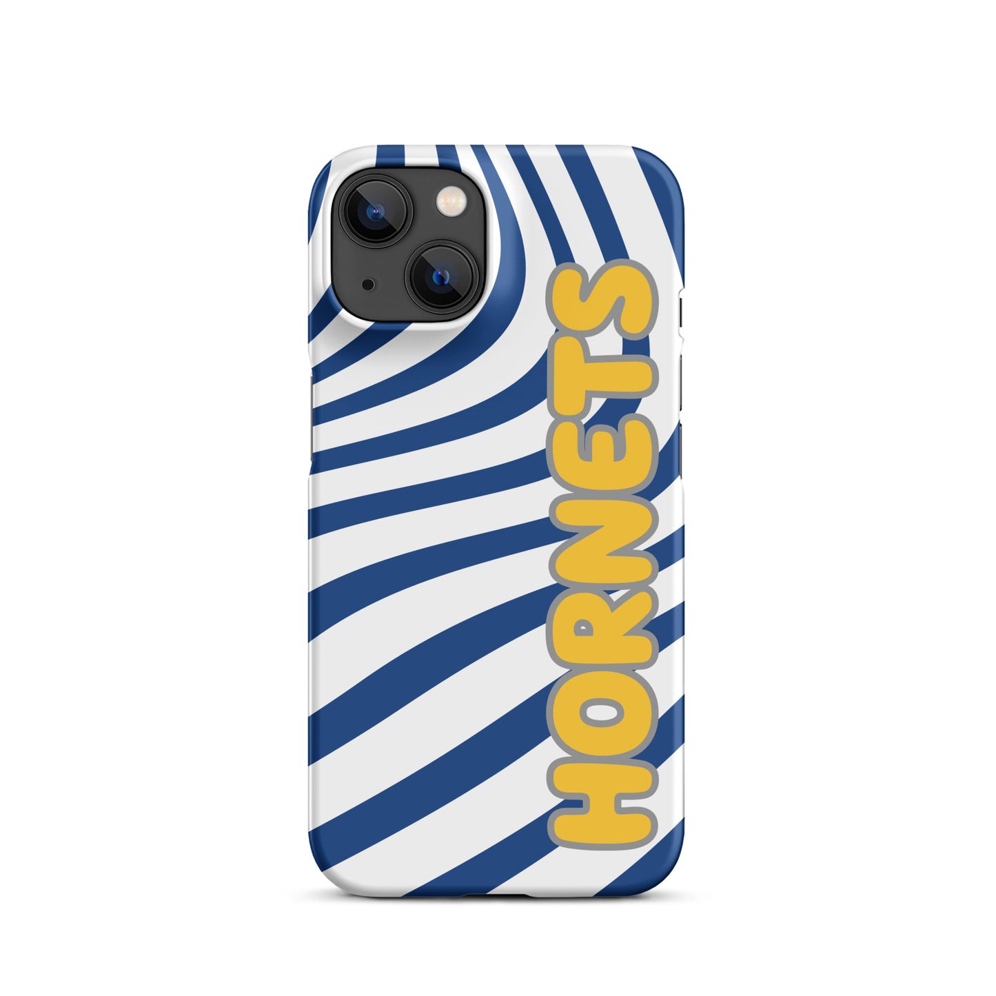 Blue and Gold Swirl Hornets snap iPhone case