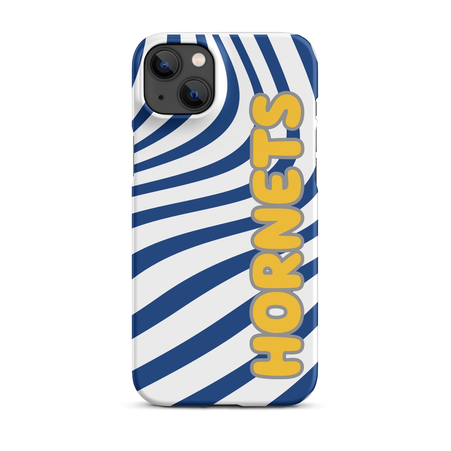Blue and Gold Swirl Hornets snap iPhone case
