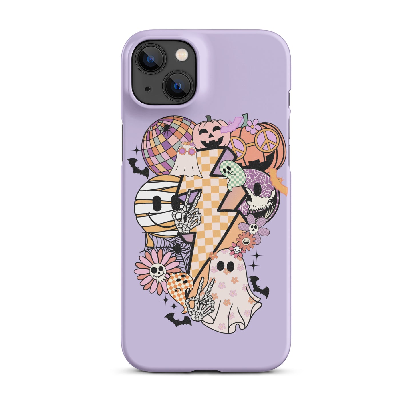 Lavender Groovy Spooky Snap case for iPhone®