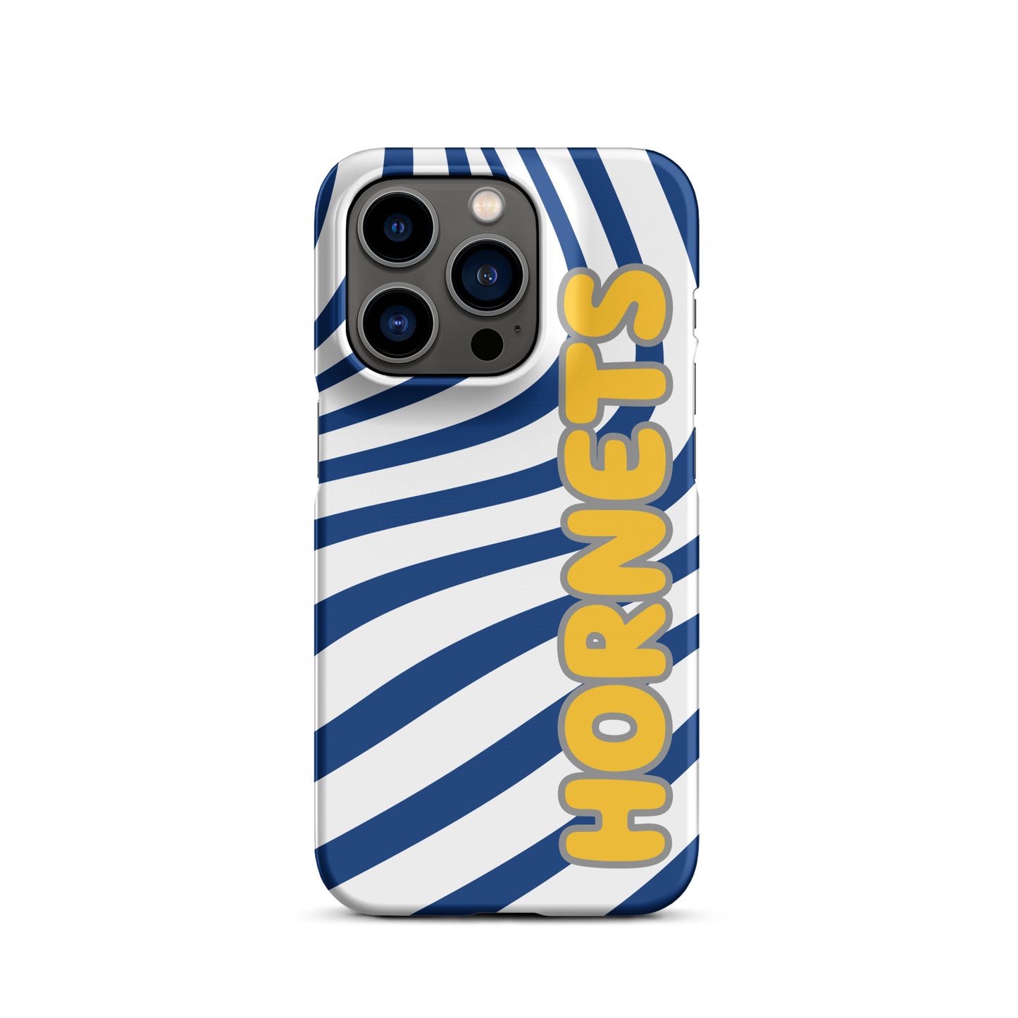 Blue and Gold Swirl Hornets snap iPhone case
