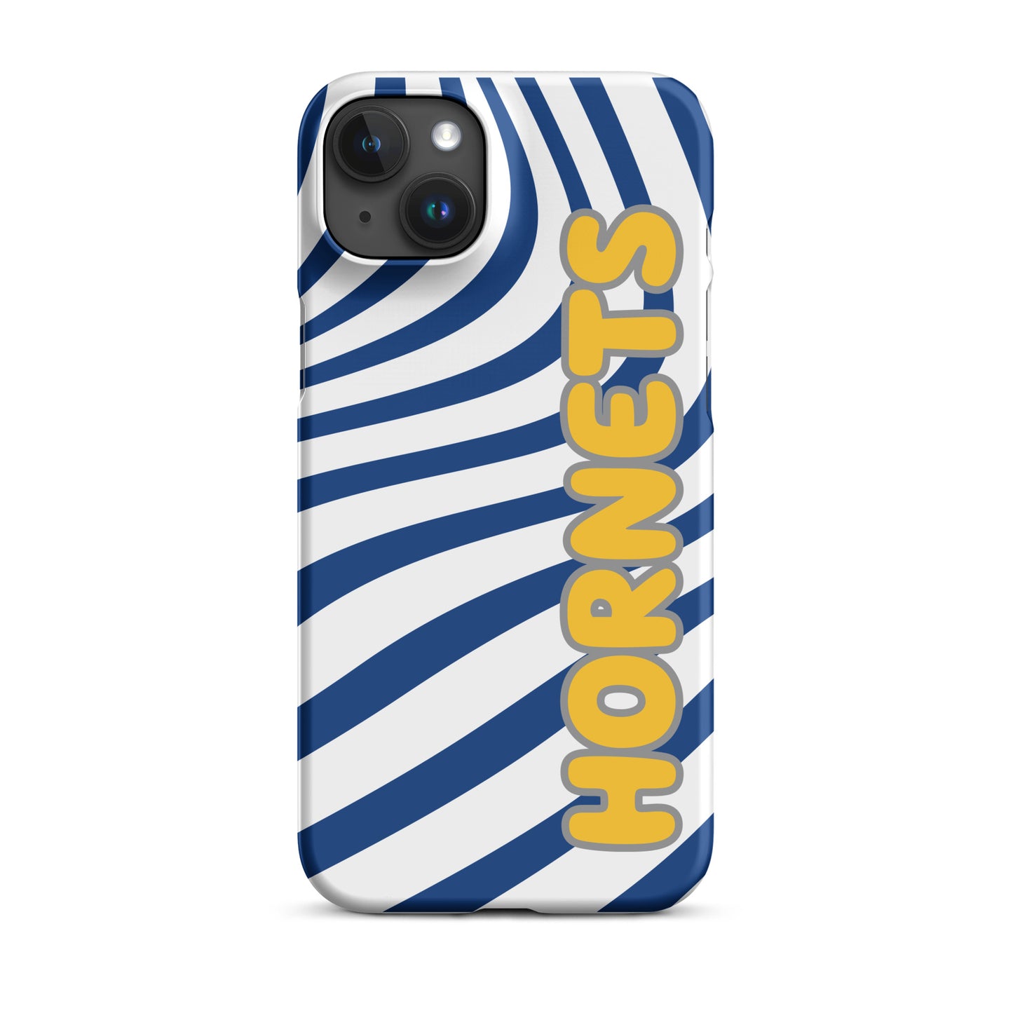 Blue and Gold Swirl Hornets snap iPhone case