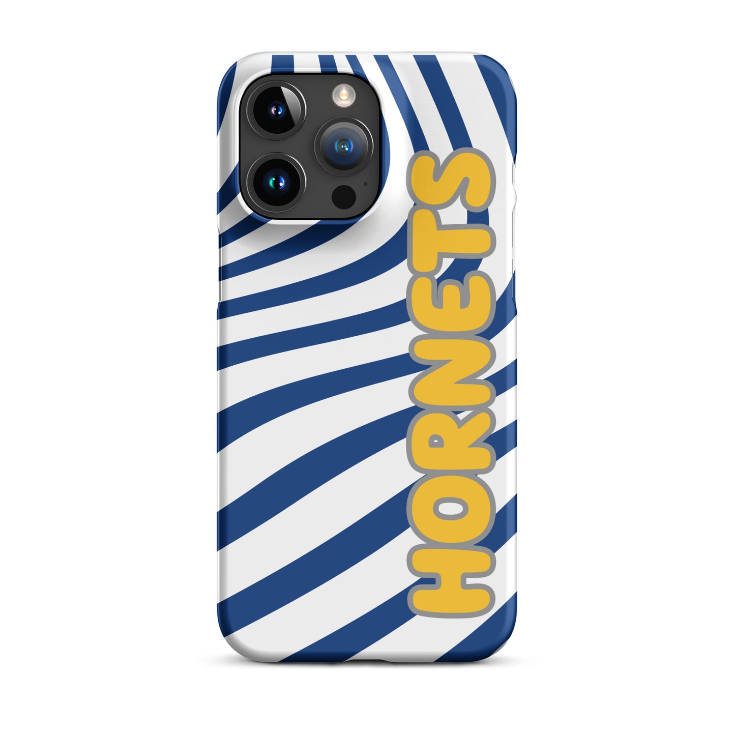 Blue and Gold Swirl Hornets snap iPhone case