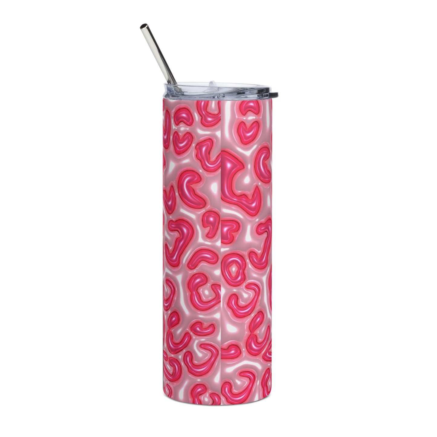 Pink Leopard Stainless steel tumbler