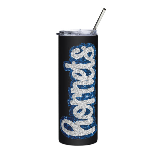 Hornets sequin look Stainless steel tumbler