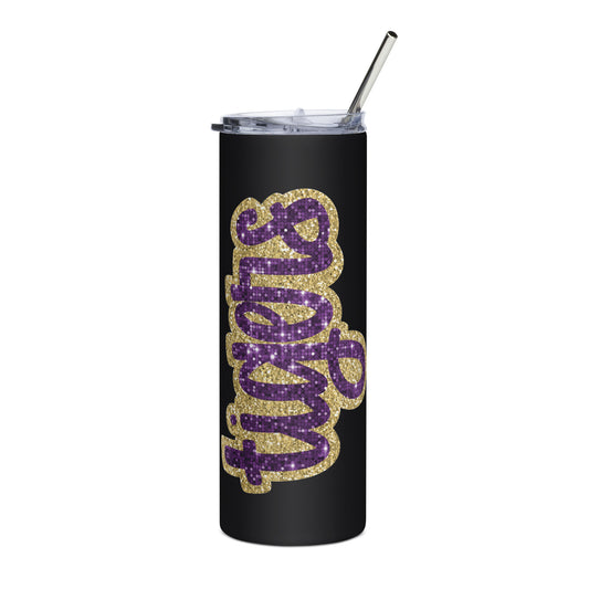 Tigers sequin look Stainless steel tumbler