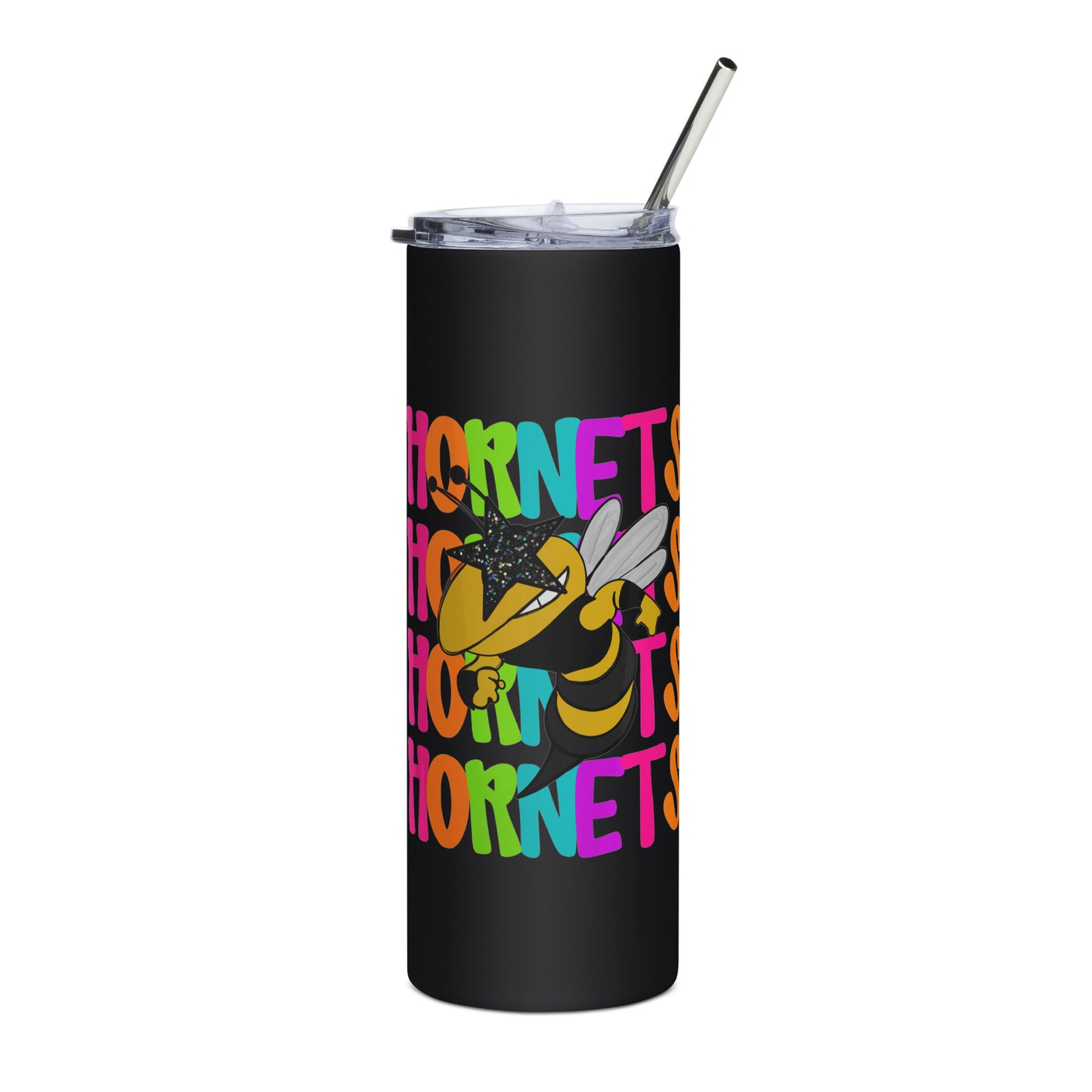 Neon Hornets Stainless steel tumbler