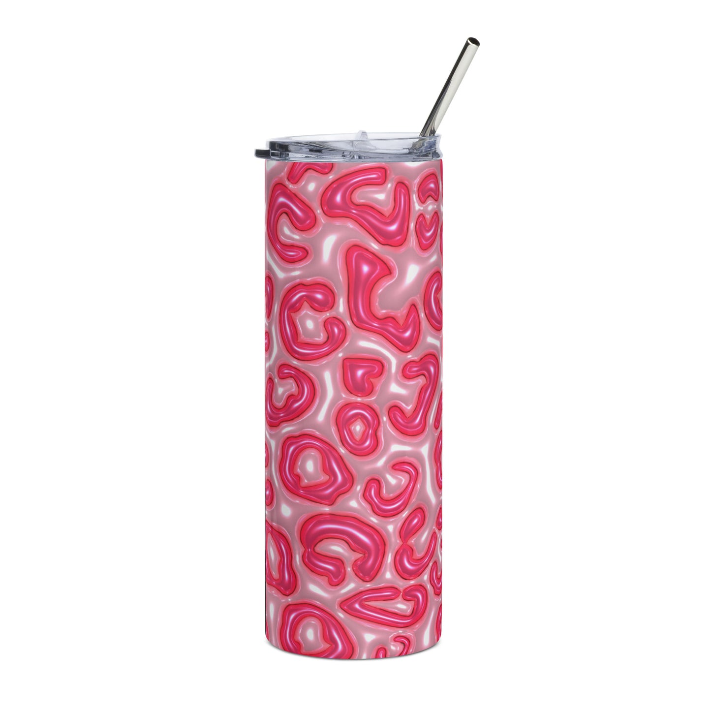 Pink Leopard Stainless steel tumbler