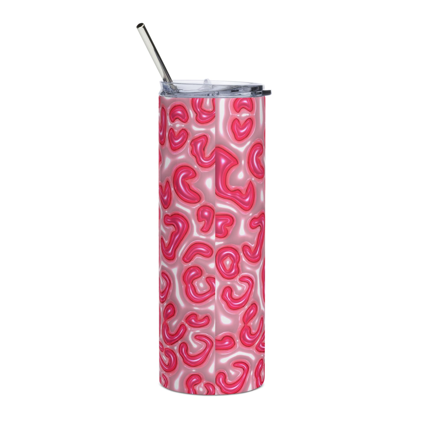 Pink Leopard Stainless steel tumbler